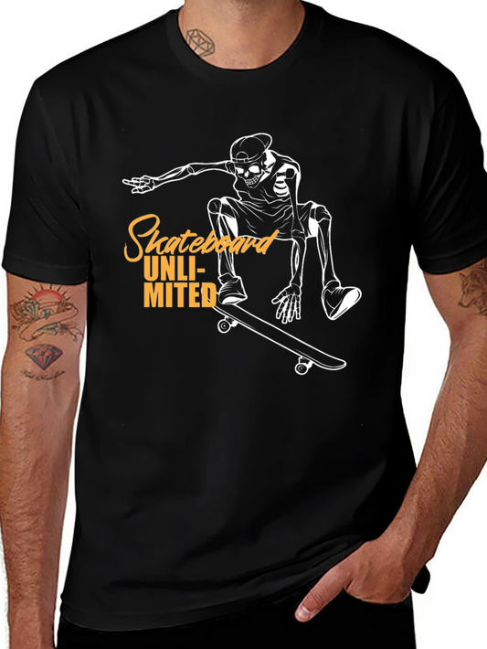 Skateboard Unlimited Black Graphic Tee