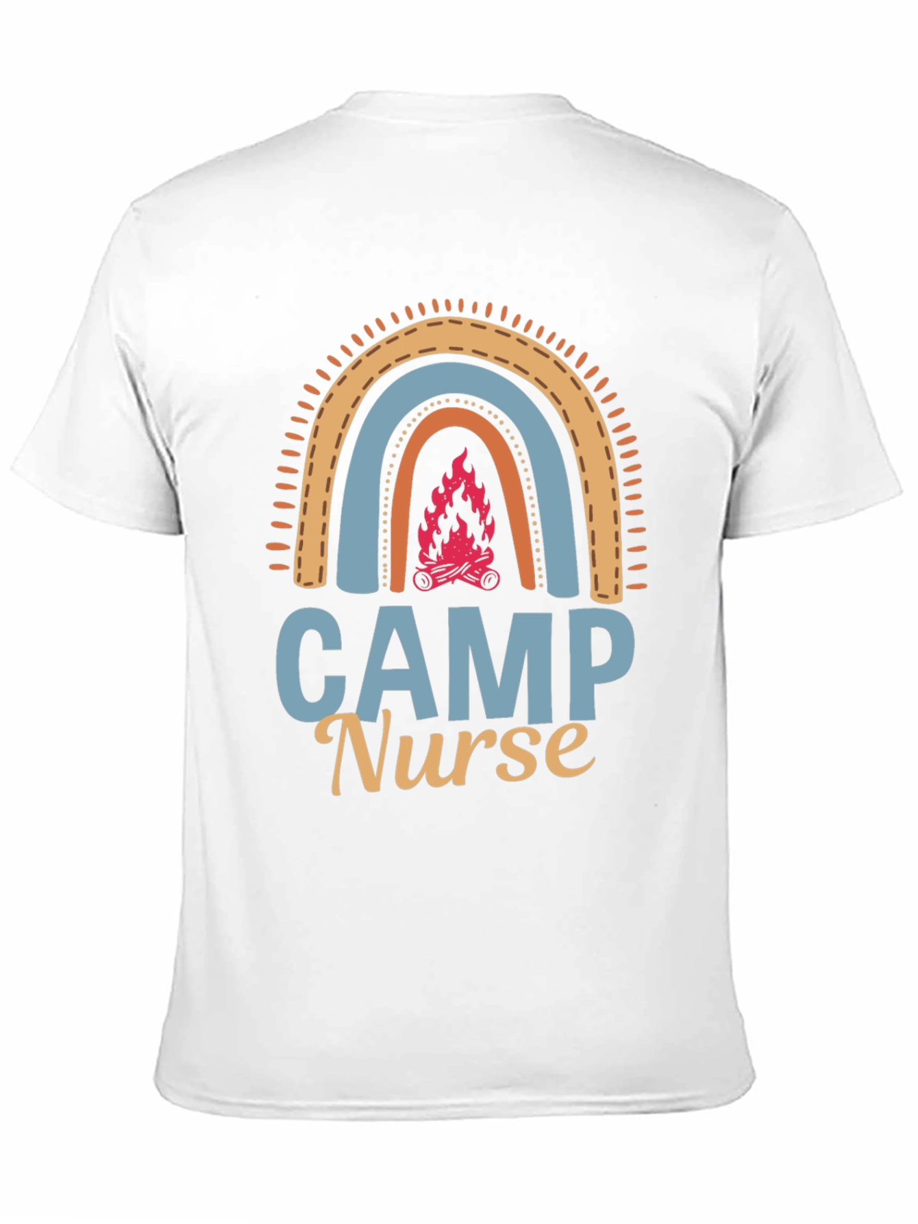 Camp Nurse Rainbow Graphic T-Shirt