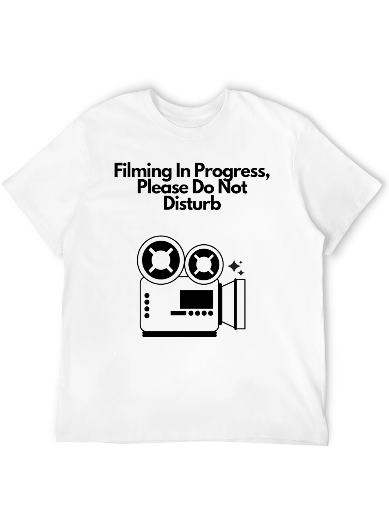 Filming in Progress T-Shirt - Movie Maker Crew Tee