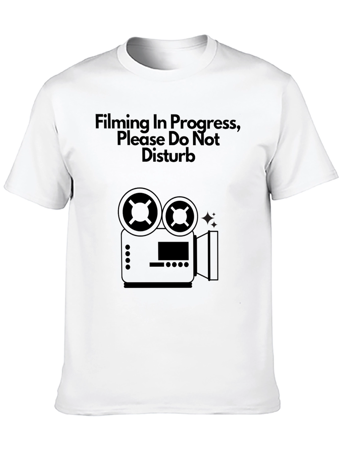 Filming in Progress T-Shirt - Movie Maker Crew Tee