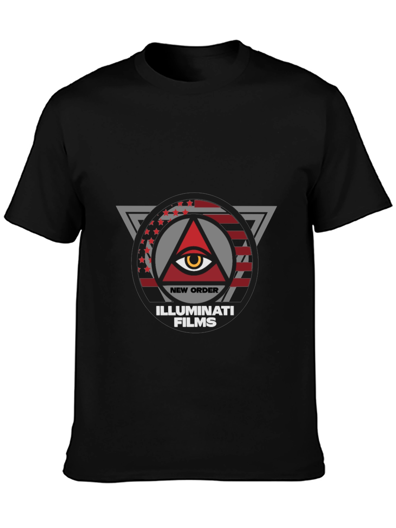 New Order Illuminati Films Graphic T-Shirt
