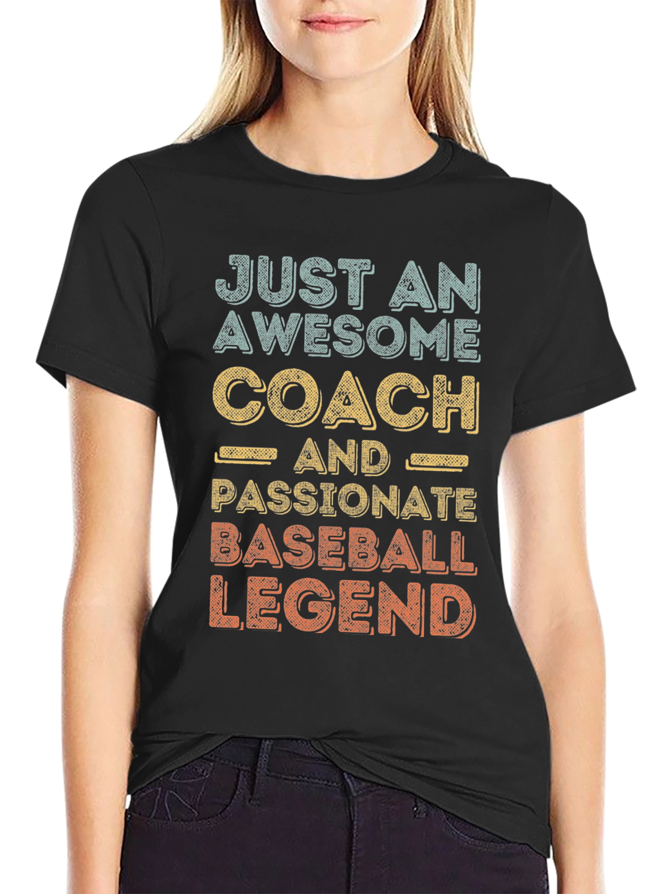 Awesome Baseball Coach Legend Graphic Tee