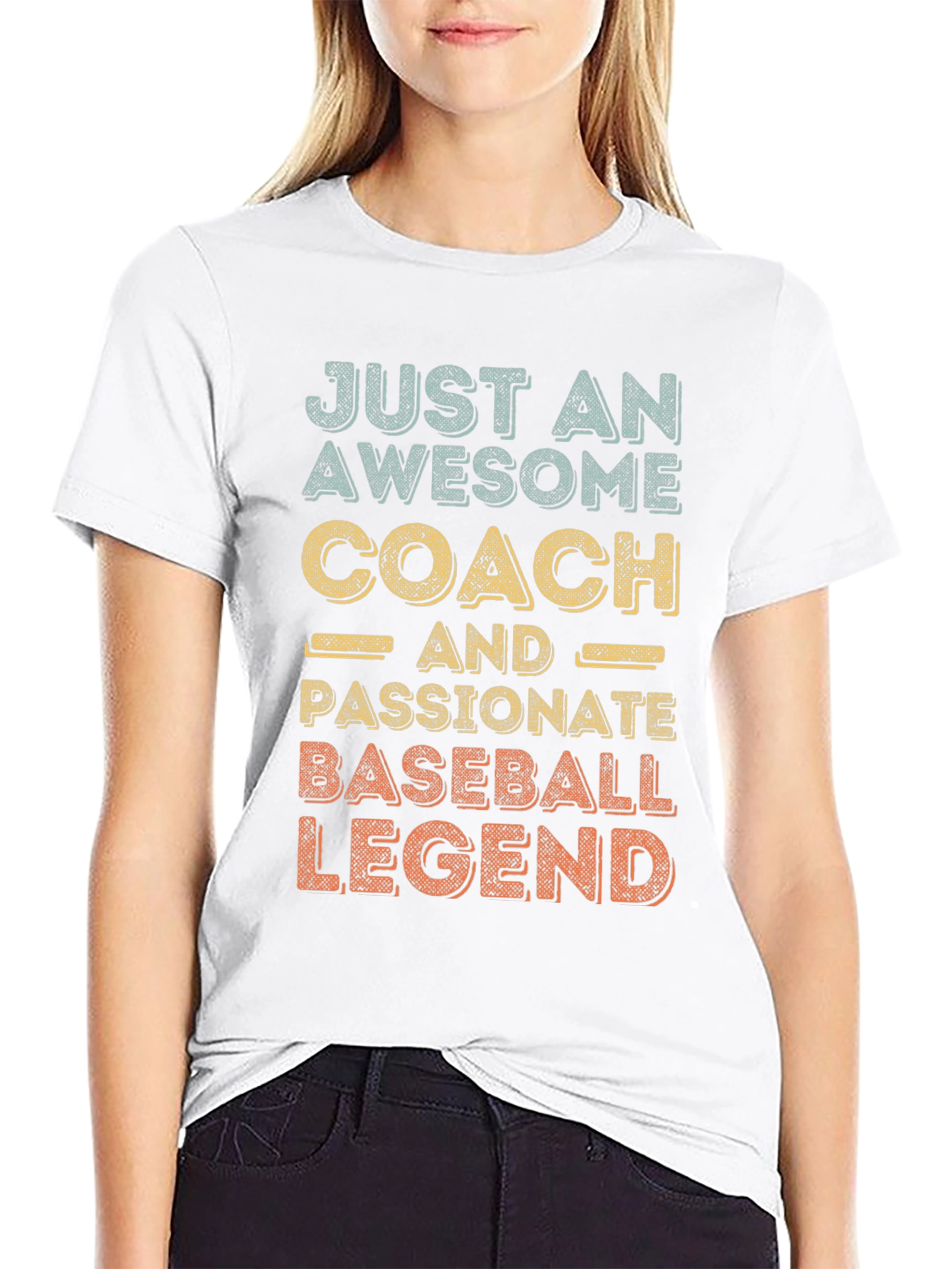 Awesome Baseball Coach Legend Graphic Tee