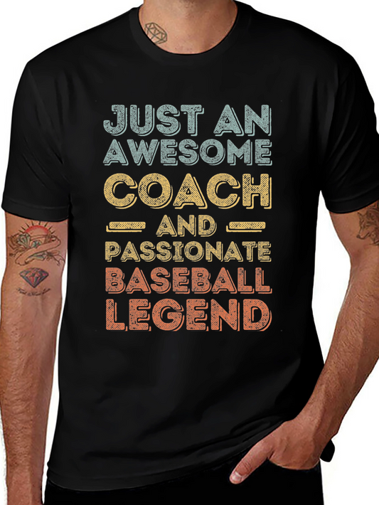 Awesome Baseball Coach Legend Graphic Tee
