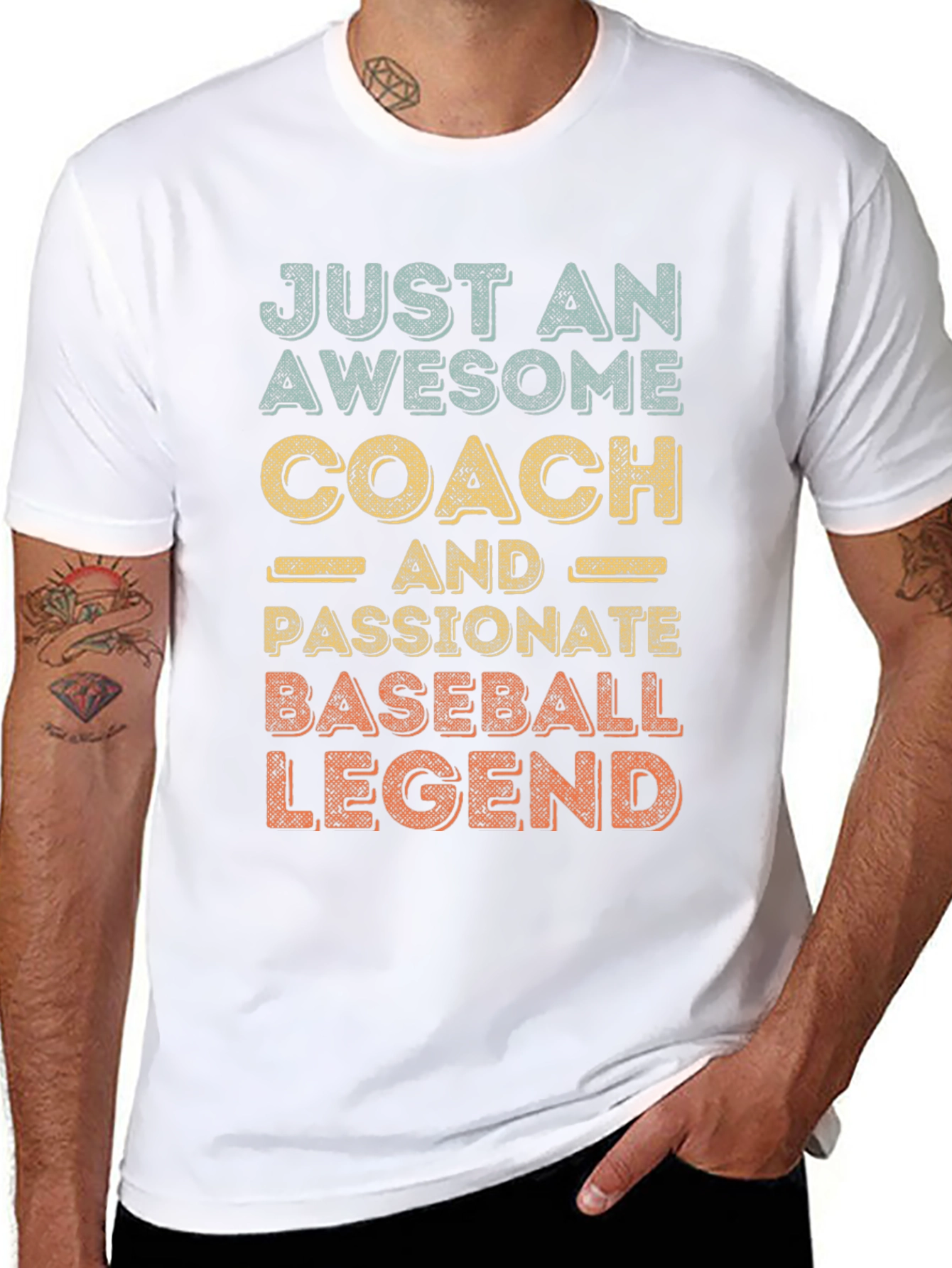 Awesome Baseball Coach Legend Graphic Tee