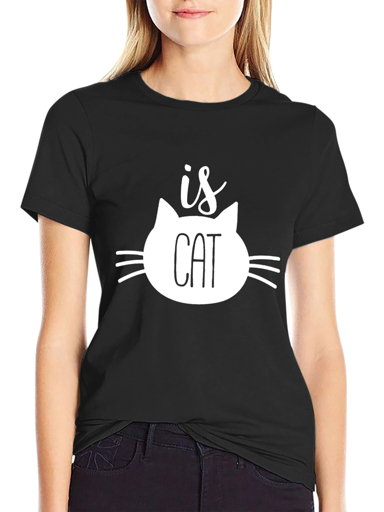 Funny Cat Lover T-Shirt - Is Cat Design