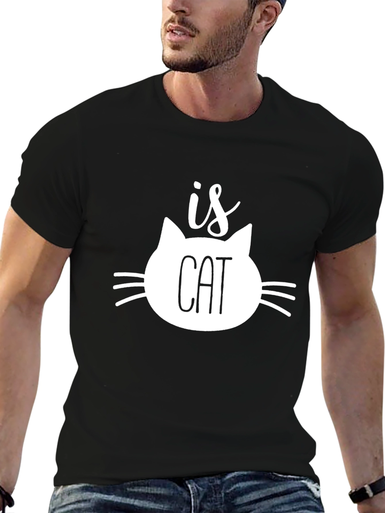 Funny Cat Lover T-Shirt - Is Cat Design
