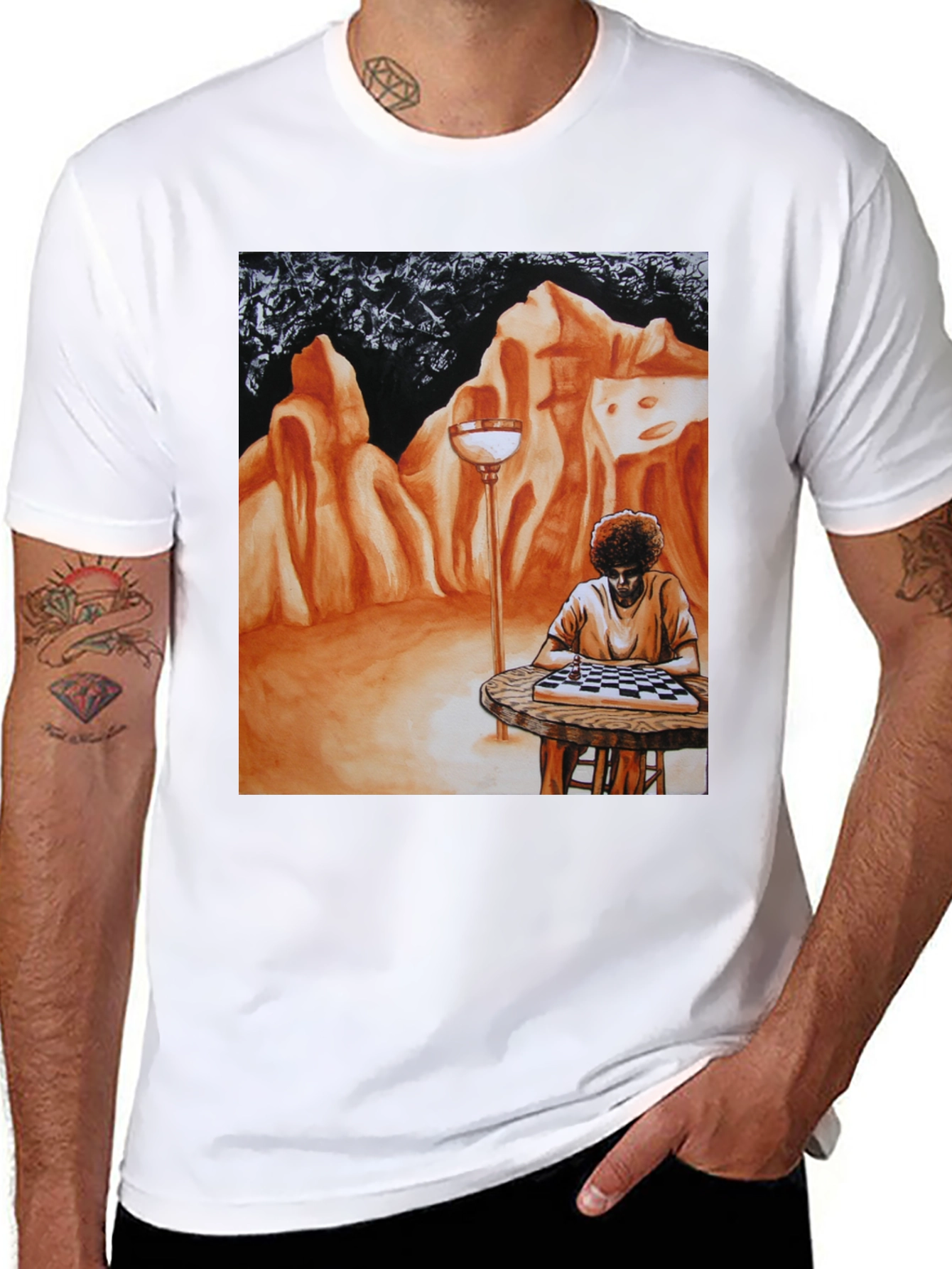 Artistic Chess Player T-Shirt
