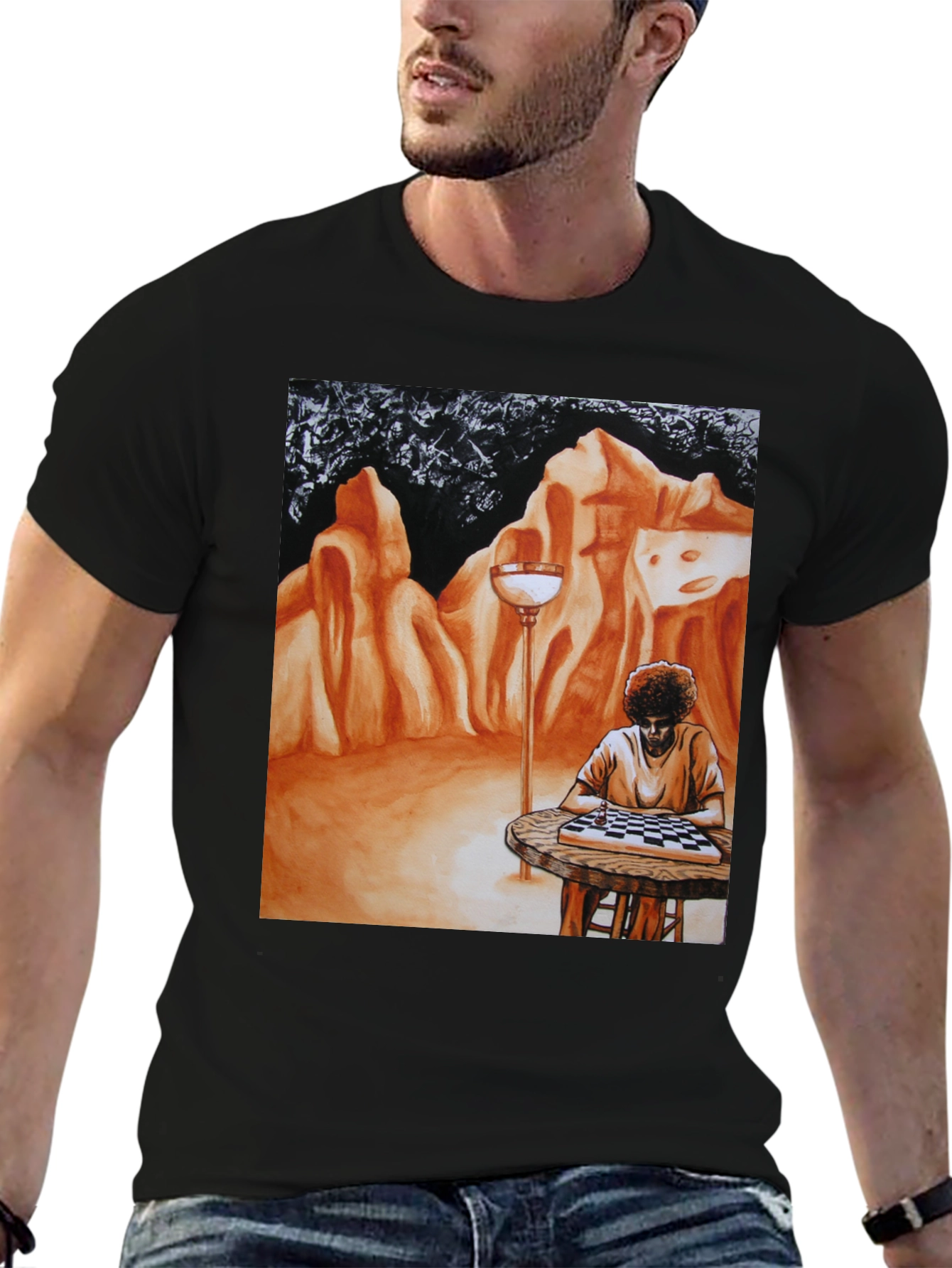 Artistic Chess Player T-Shirt