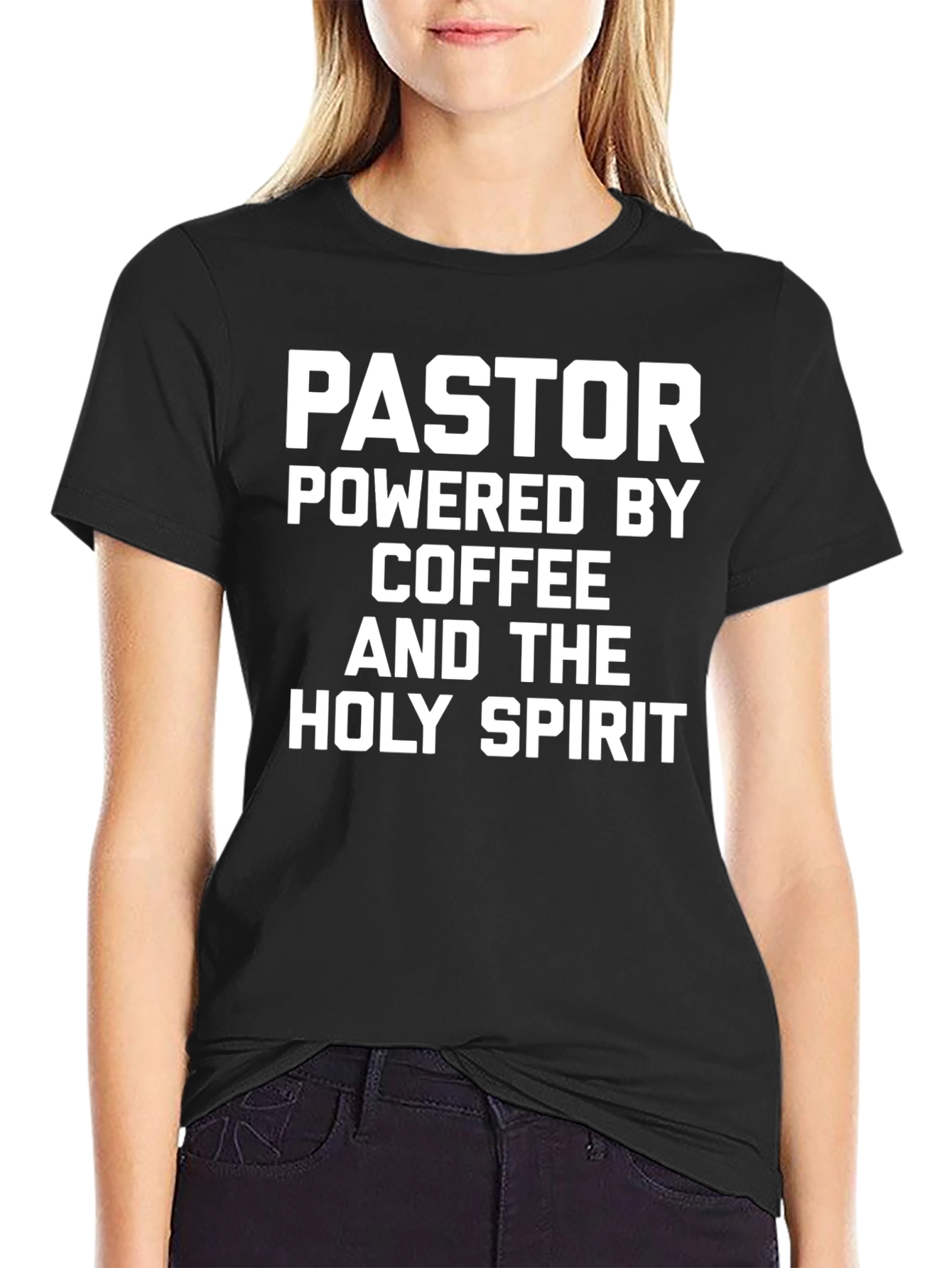 Pastor Powered By Coffee & Holy Spirit T-Shirt