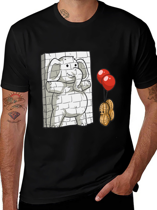 Elephant & Peanuts Graphic T-Shirt