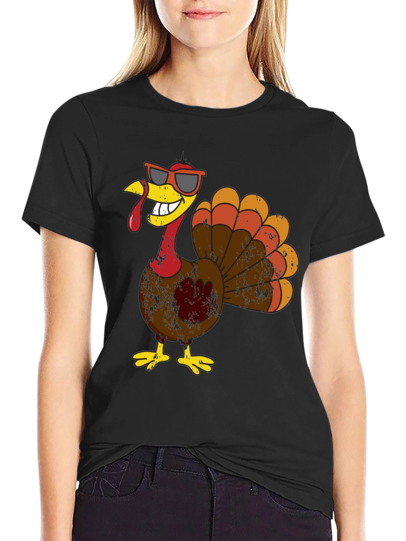 Cool Turkey Graphic Tee - Thanksgiving Humor
