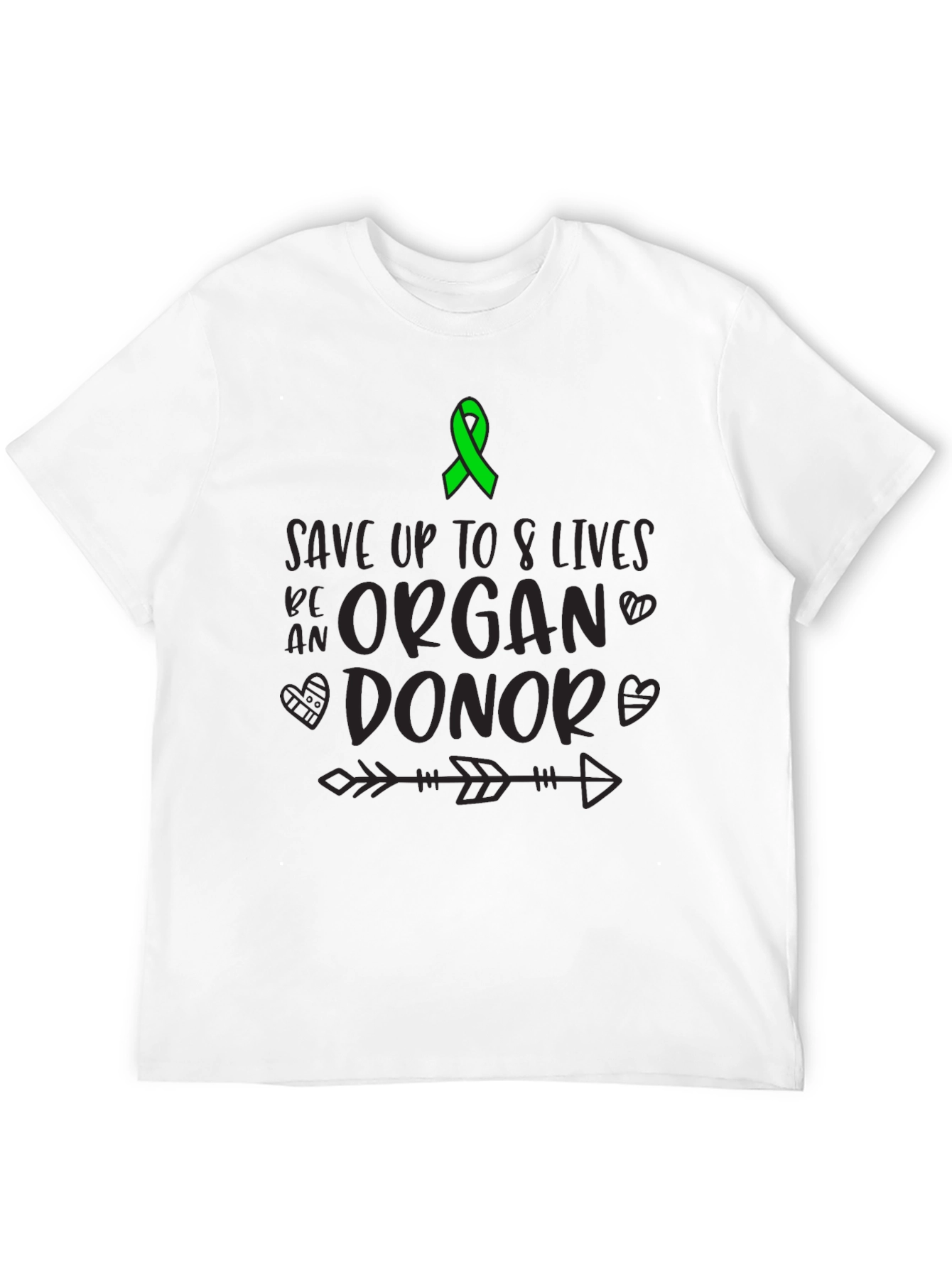 Organ Donor Awareness T-Shirt Save 8 Lives