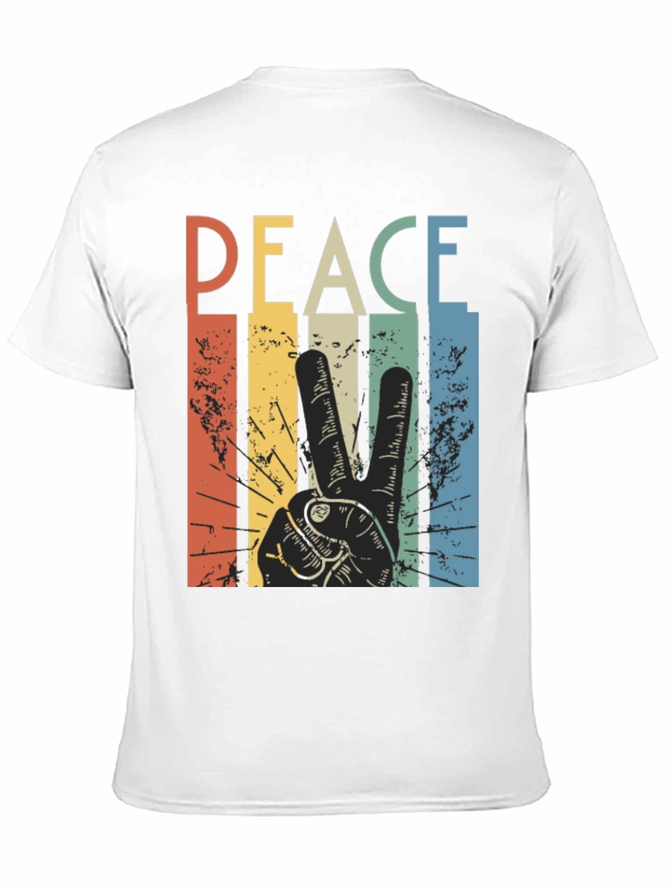 Retro Peace Sign Graphic T-Shirt