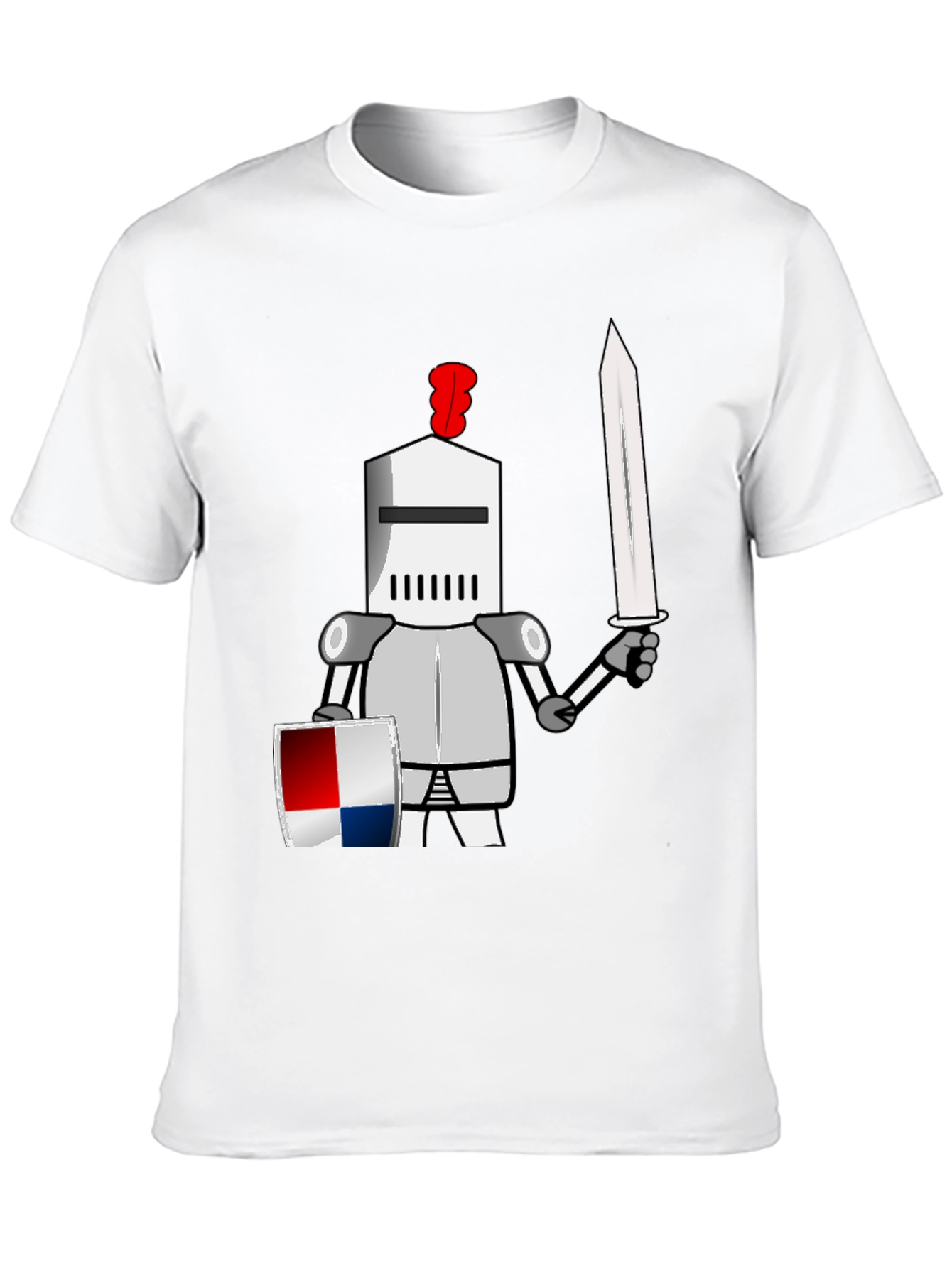 Knight Cartoon Graphic T-Shirt - Unique Design