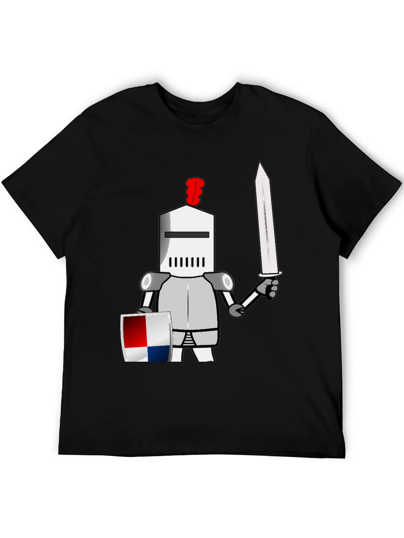Knight Cartoon Graphic T-Shirt - Unique Design