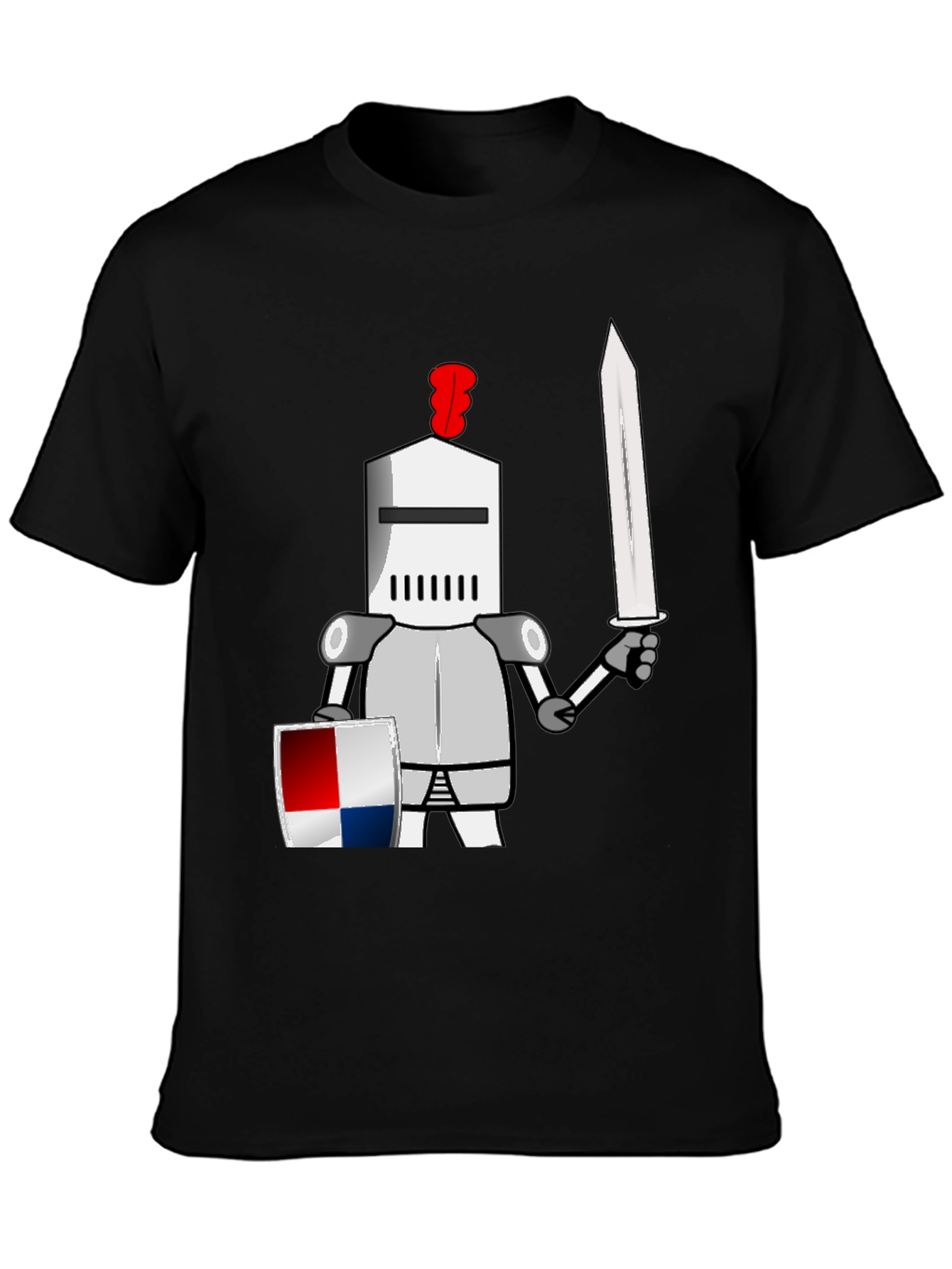 Knight Cartoon Graphic T-Shirt - Unique Design