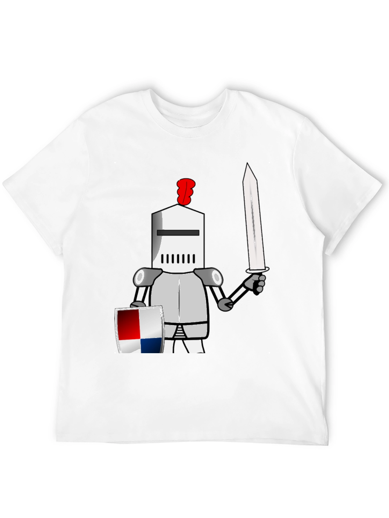 Knight Cartoon Graphic T-Shirt - Unique Design