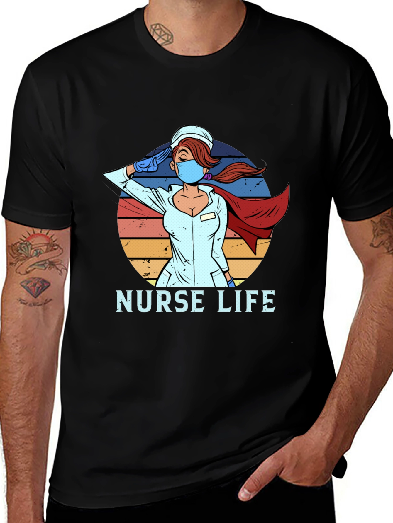 Nurse Life Hero T-Shirt - Saluting Healthcare Hero