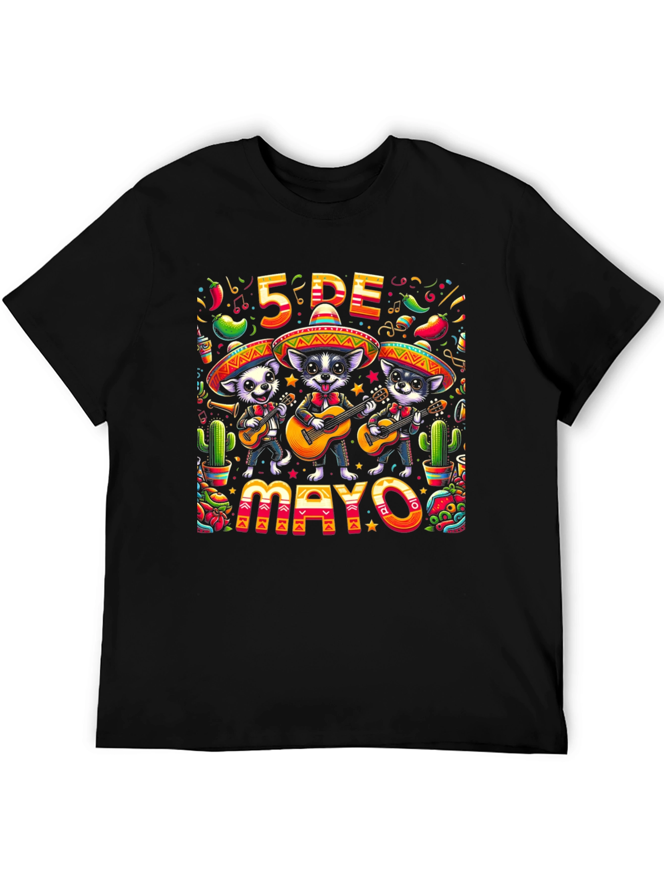 Cinco de Mayo Dogs T-Shirt - Festive Fiesta