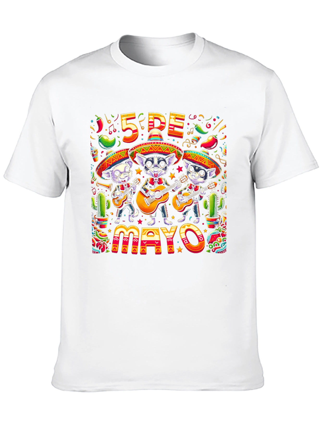 Cinco de Mayo Dogs T-Shirt - Festive Fiesta