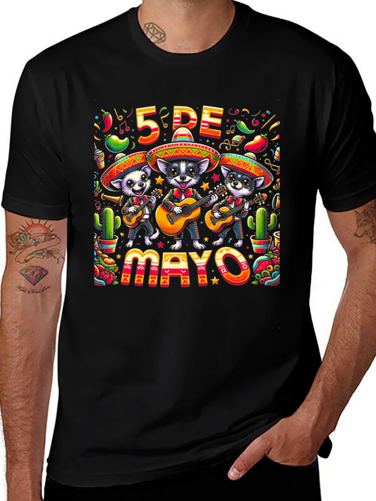 Cinco de Mayo Dogs T-Shirt - Festive Fiesta