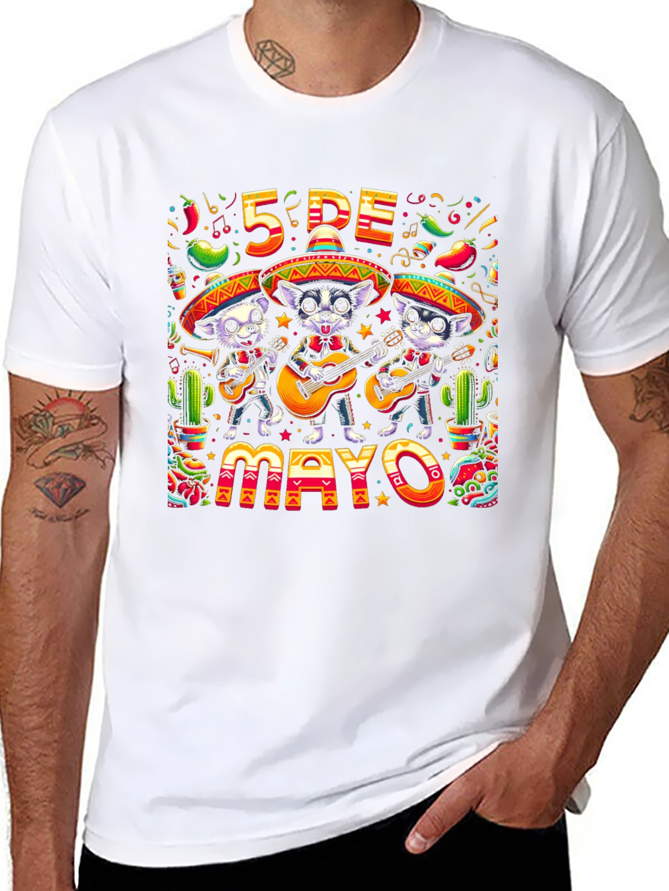 Cinco de Mayo Dogs T-Shirt - Festive Fiesta