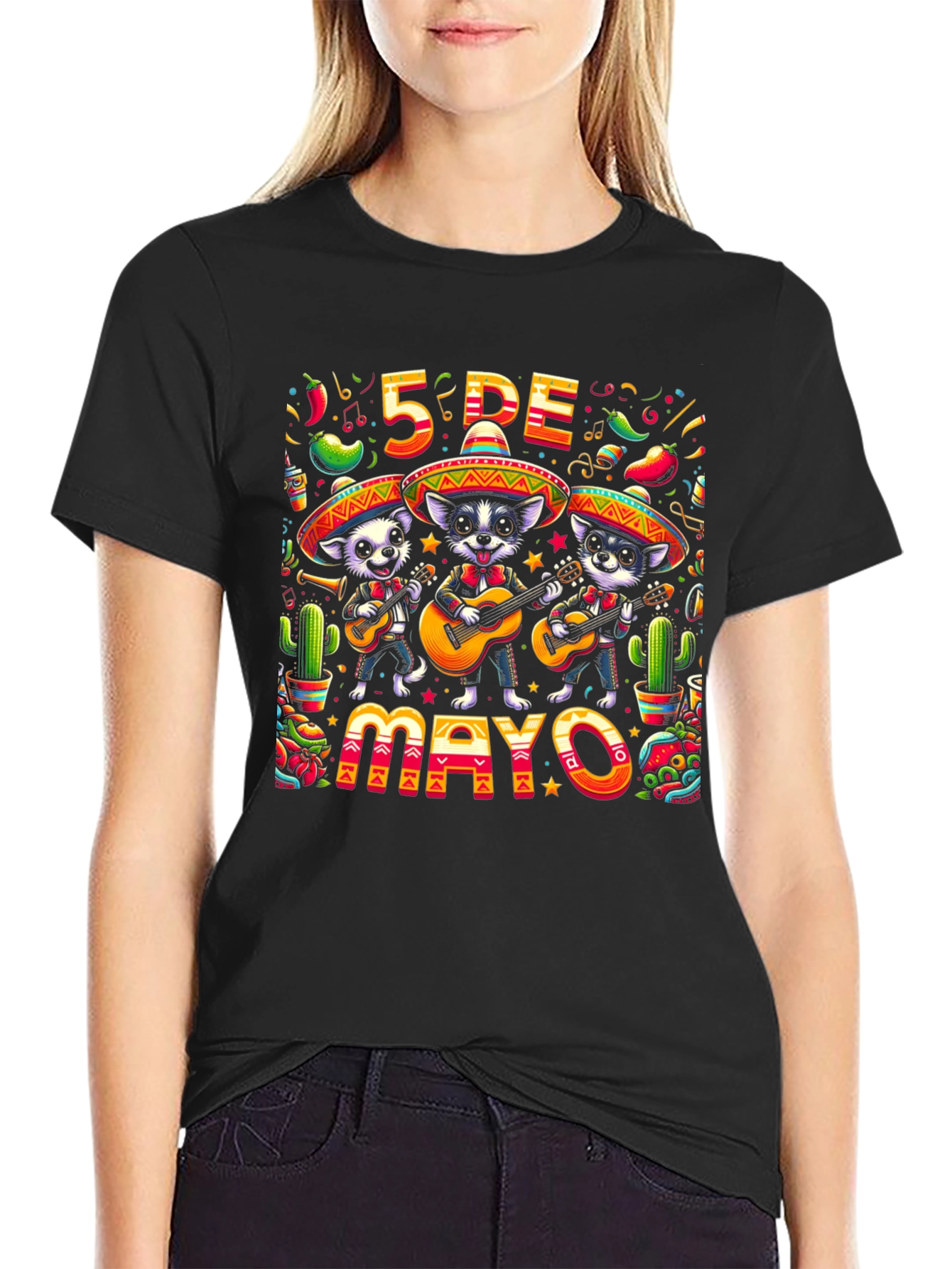Cinco de Mayo Dogs T-Shirt - Festive Fiesta