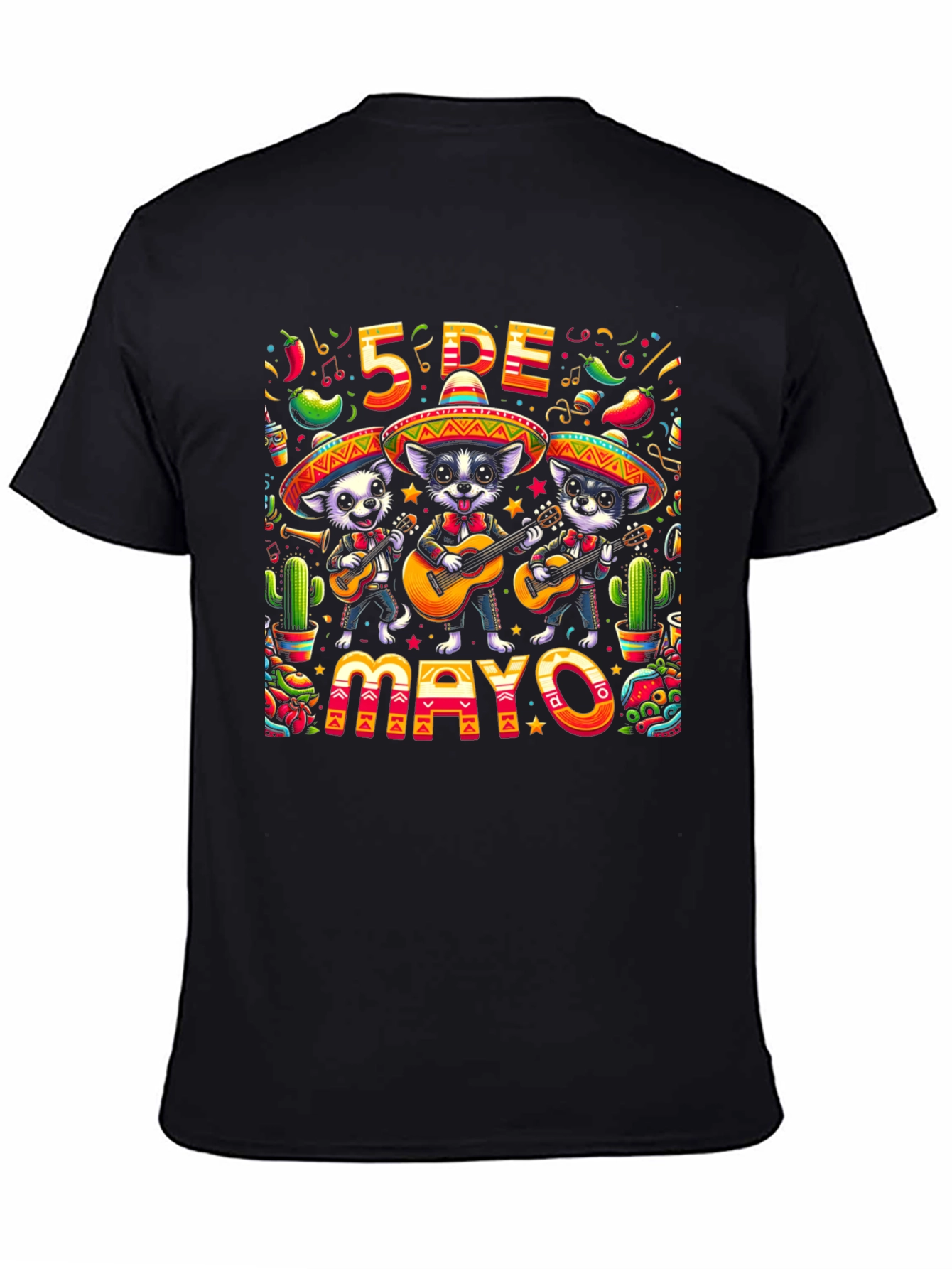 Cinco de Mayo Dogs T-Shirt - Festive Fiesta
