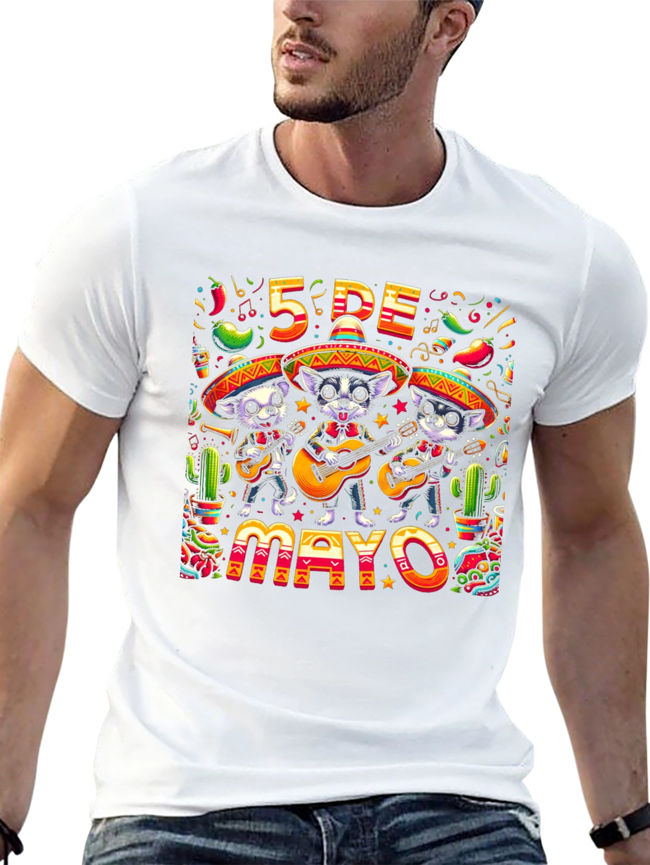 Cinco de Mayo Dogs T-Shirt - Festive Fiesta