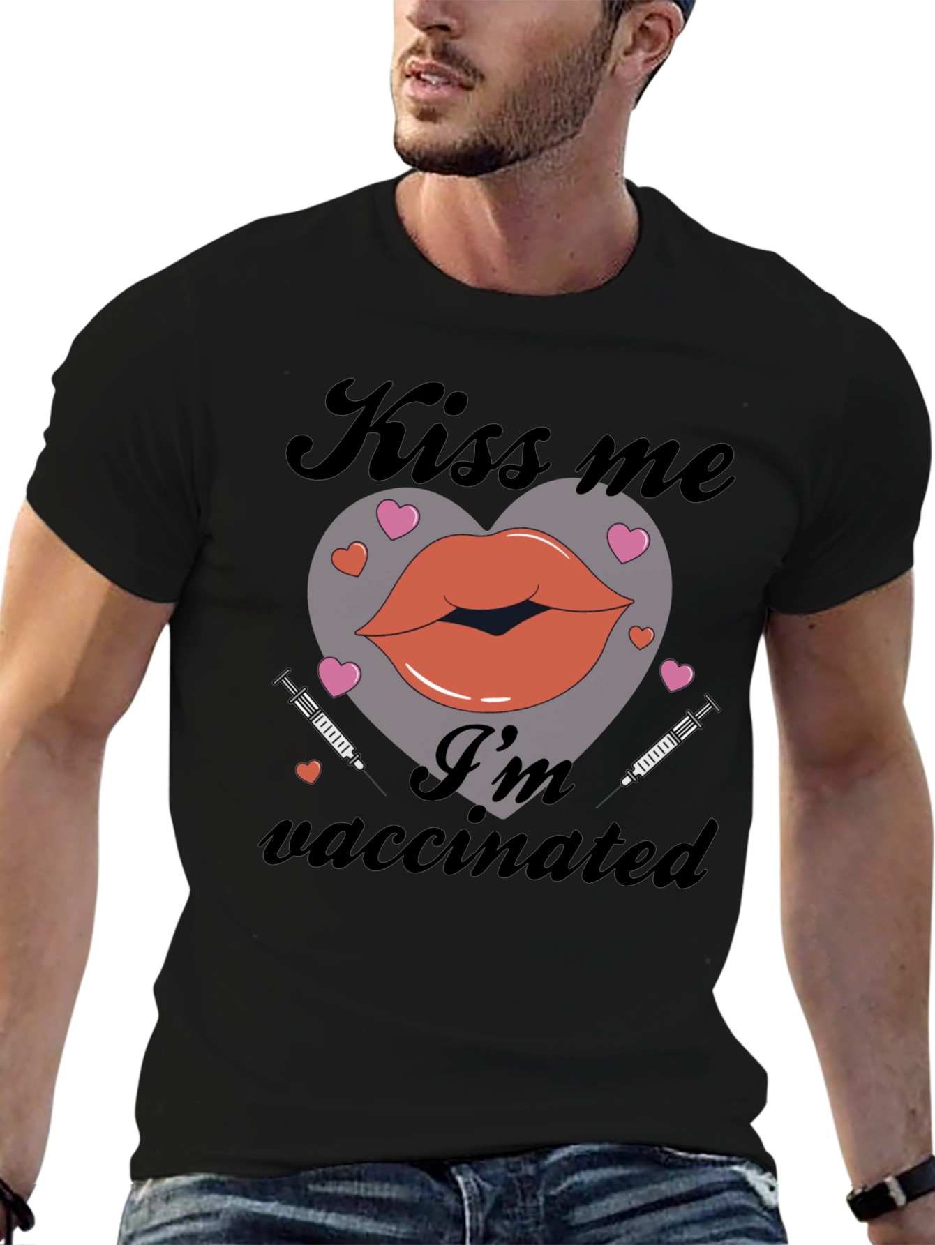 Kiss Me Im Vaccinated T-Shirt