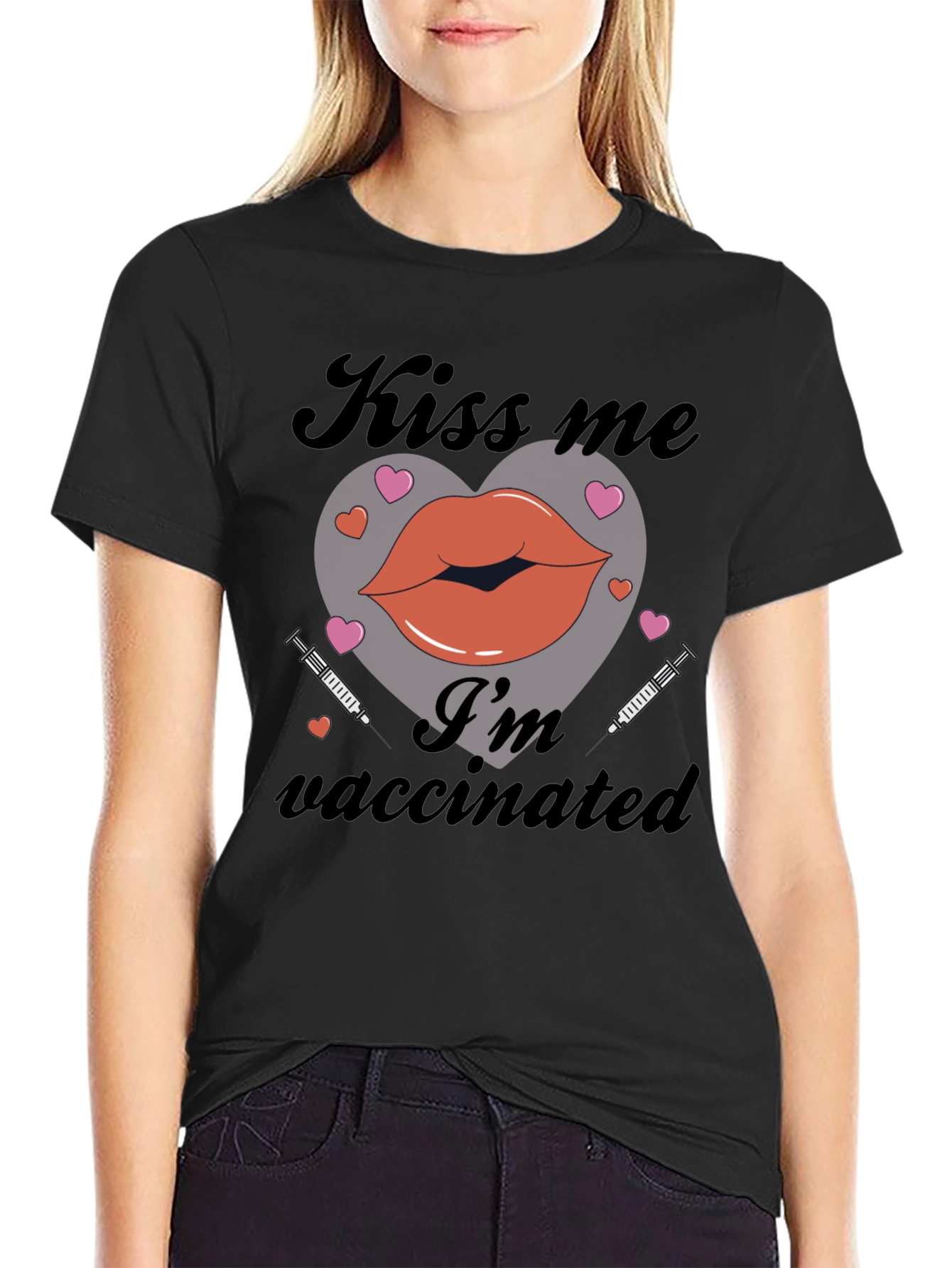 Kiss Me Im Vaccinated T-Shirt