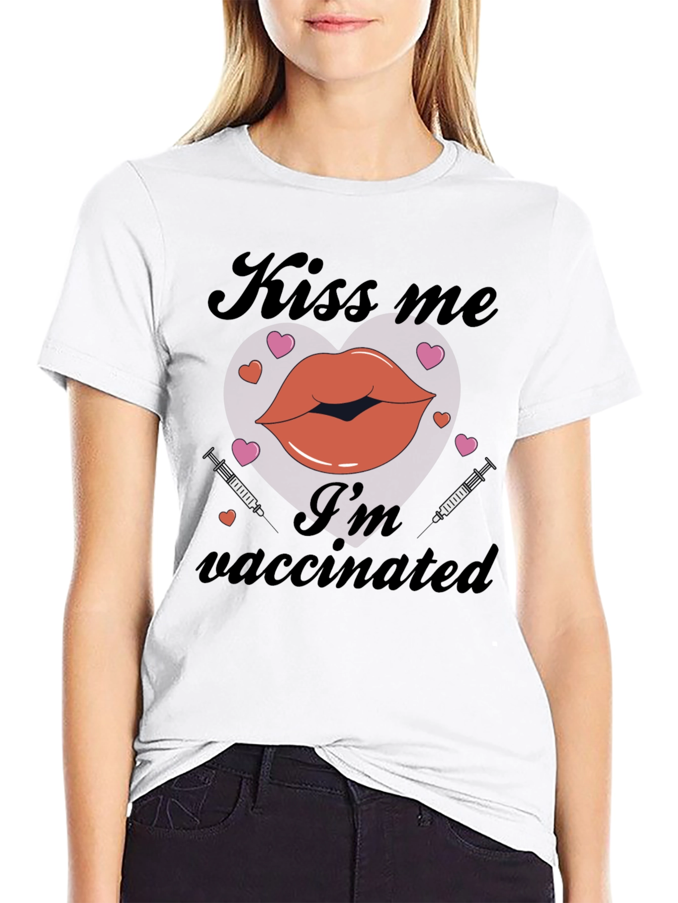 Kiss Me Im Vaccinated T-Shirt