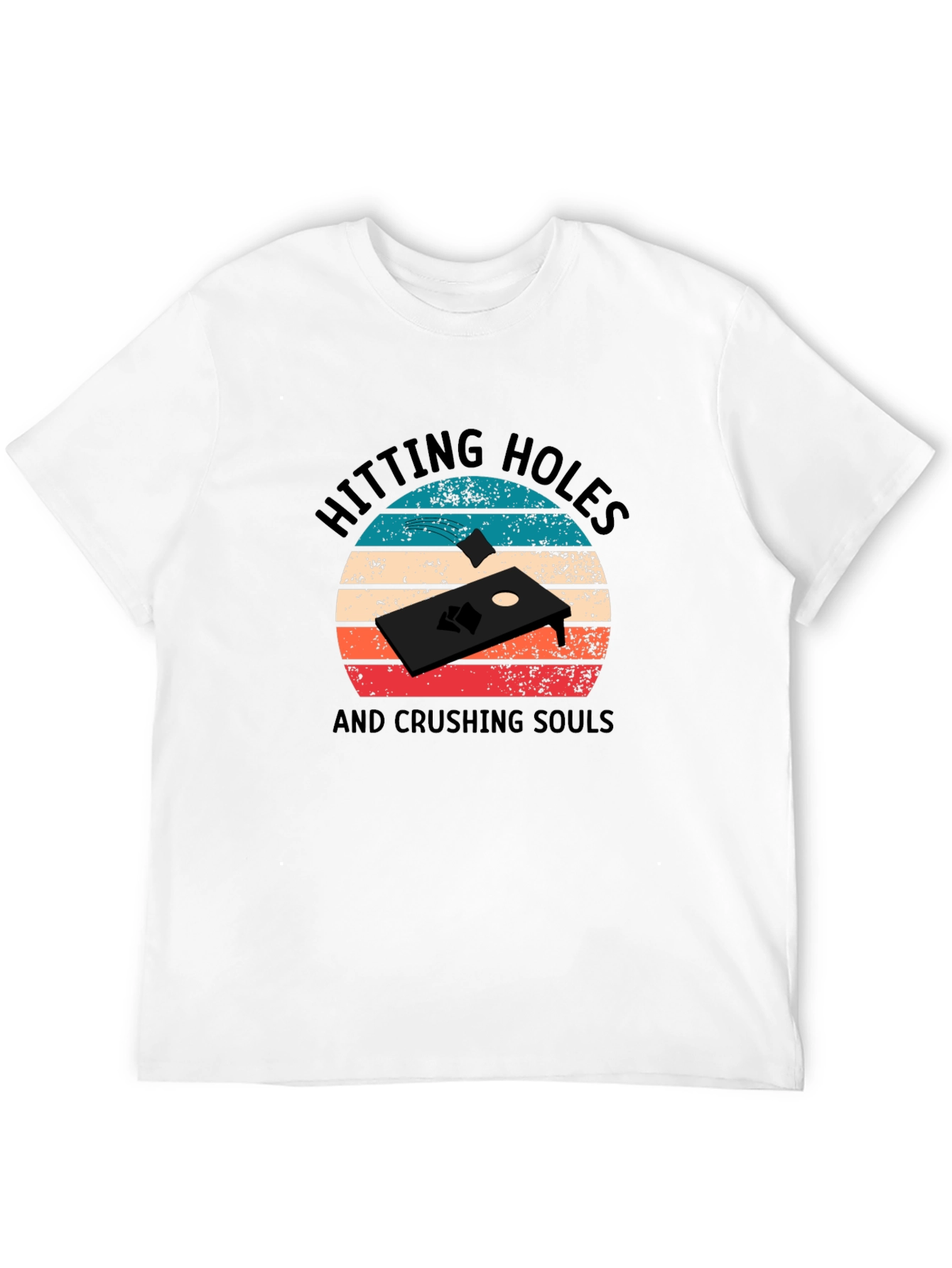 Hitting Holes Cornhole T-Shirt