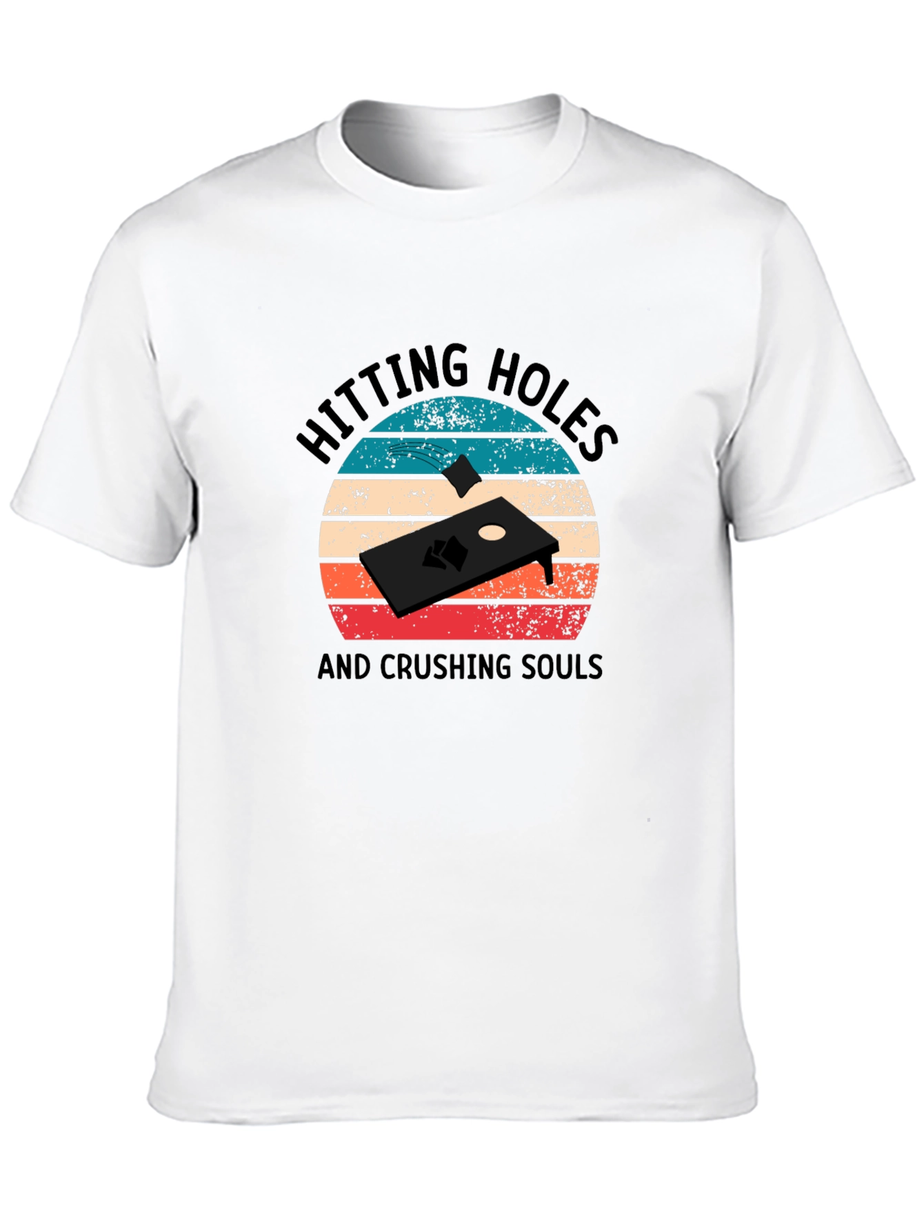 Hitting Holes Cornhole T-Shirt