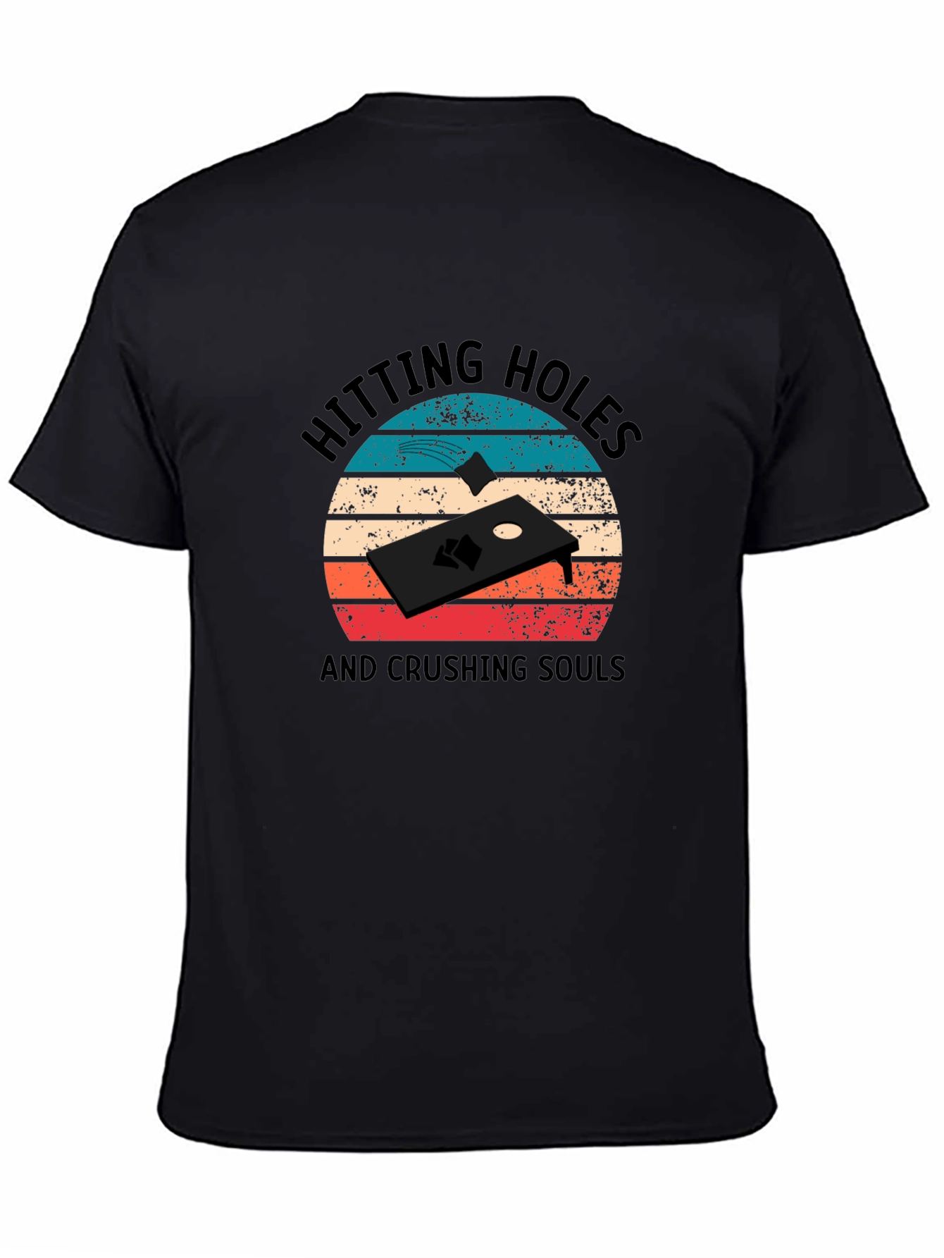 Hitting Holes Cornhole T-Shirt