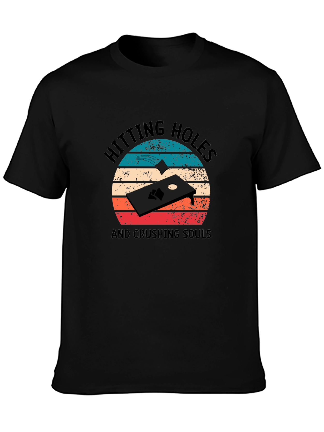 Hitting Holes Cornhole T-Shirt