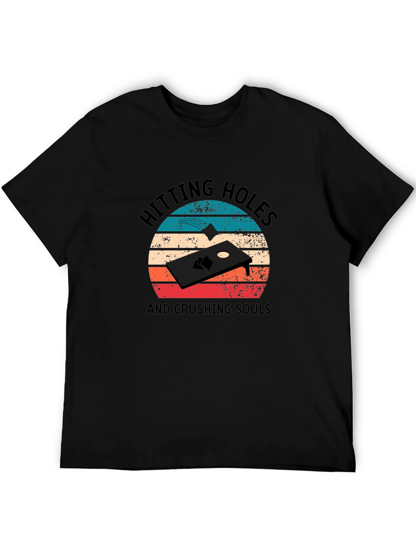 Hitting Holes Cornhole T-Shirt