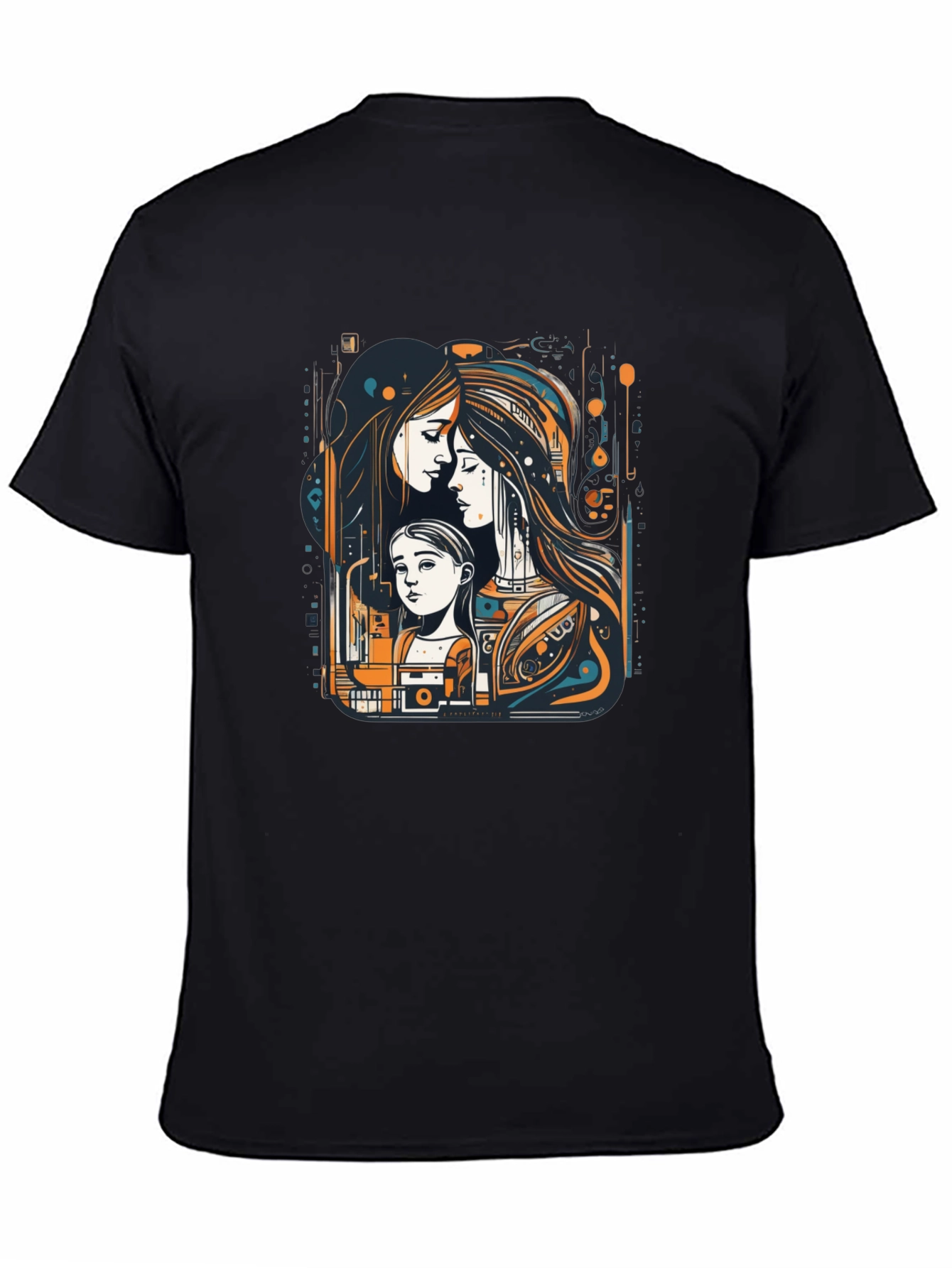 Unique Graphic Tee - Mother & Child Art Print