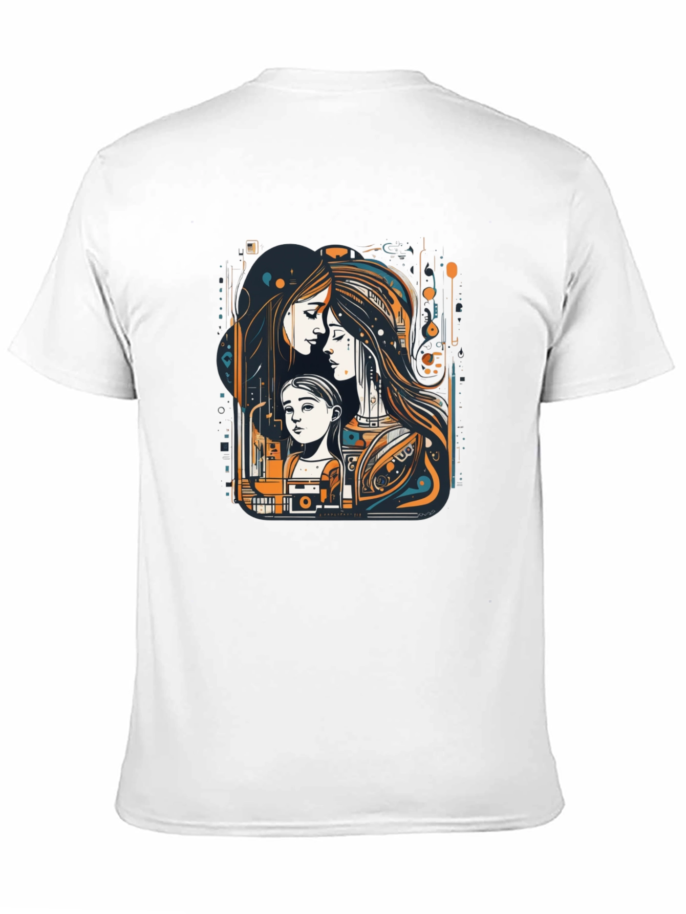 Unique Graphic Tee - Mother & Child Art Print