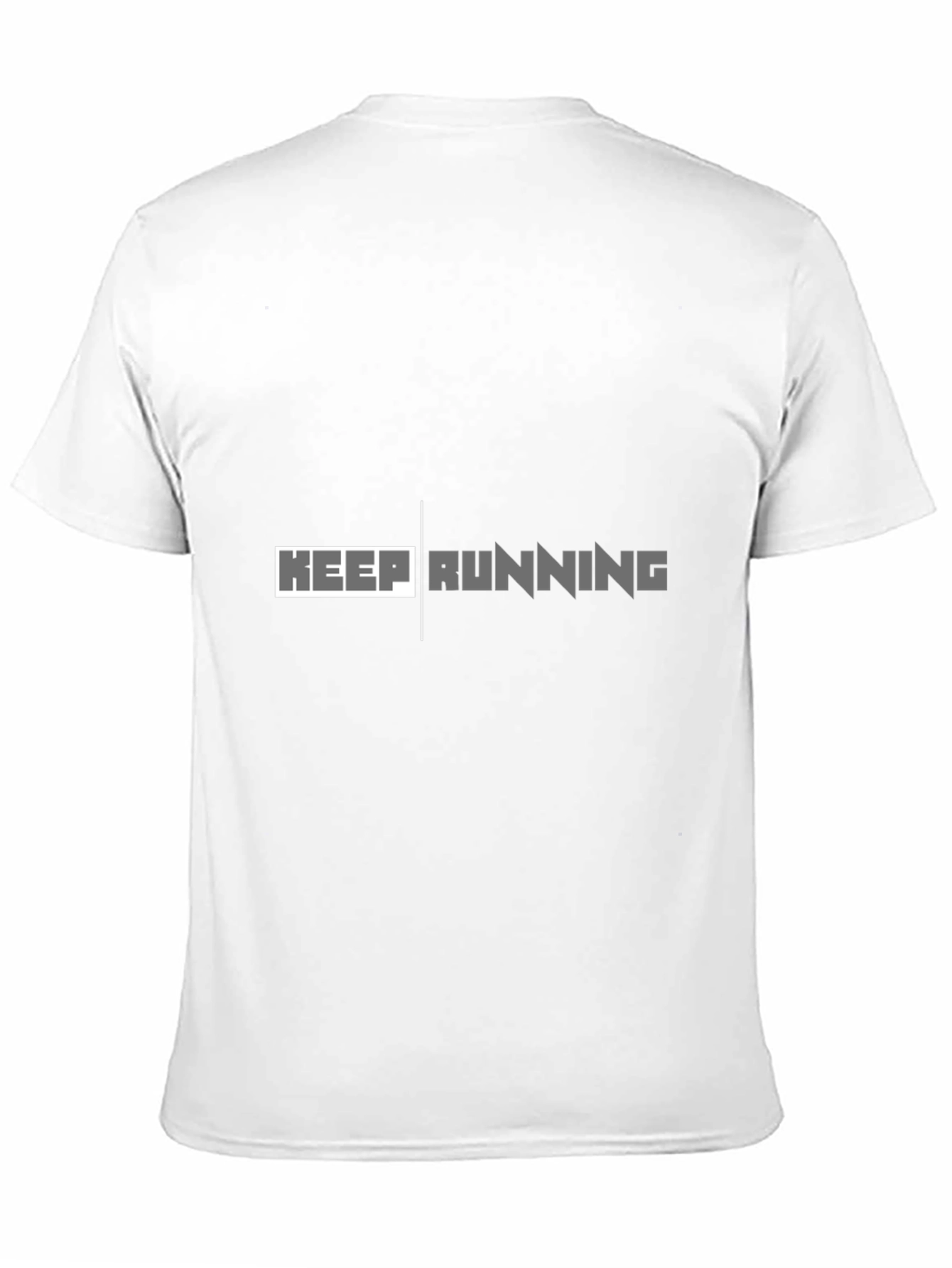 Keep Running Graphic Tee - Black Cotton