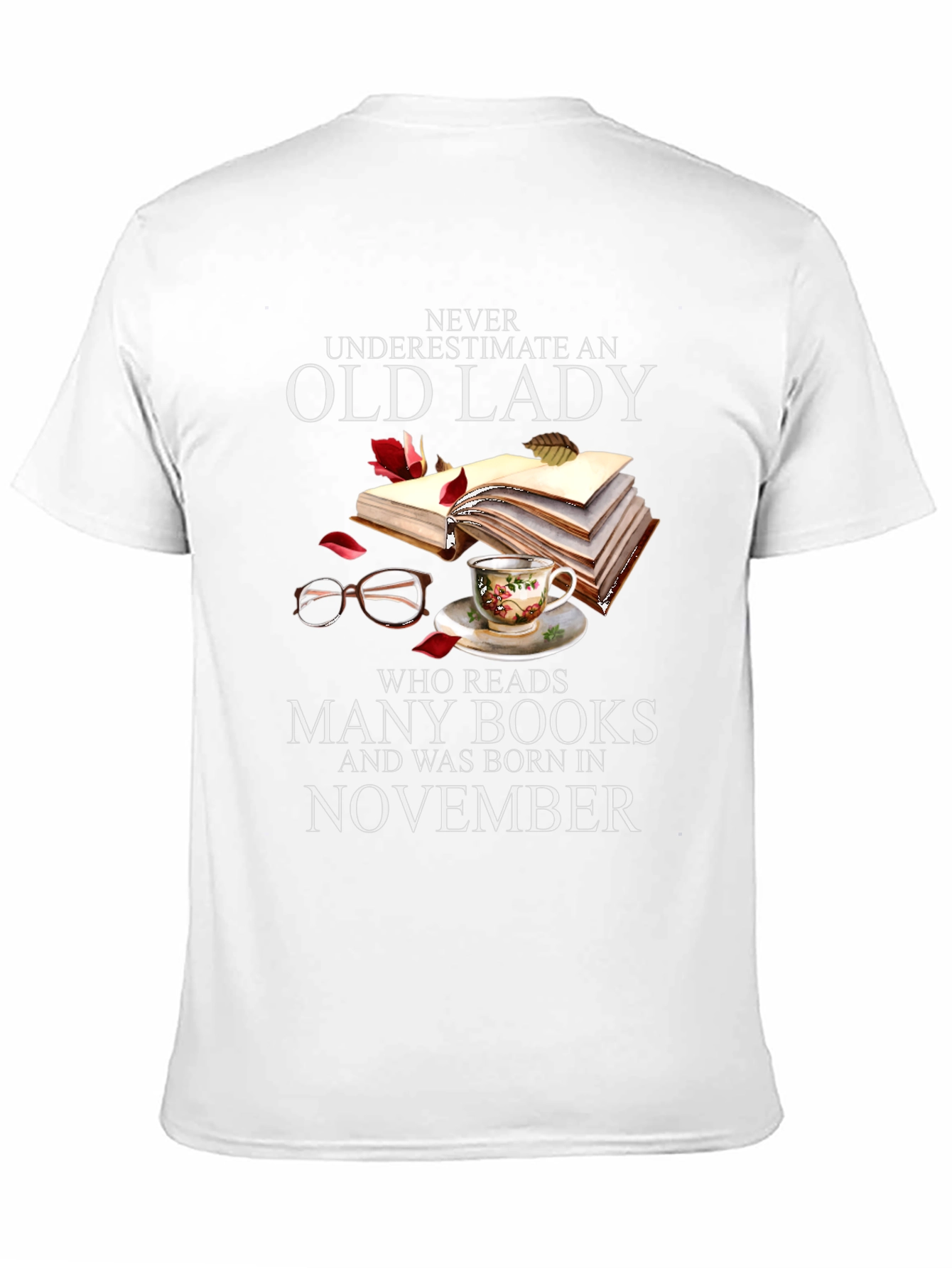 Never Underestimate Old Lady Who Reads T-Shirt