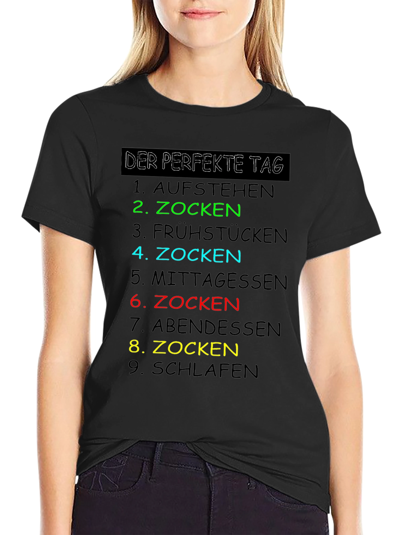 Gamers Perfect Day T-Shirt - Zocken Edition