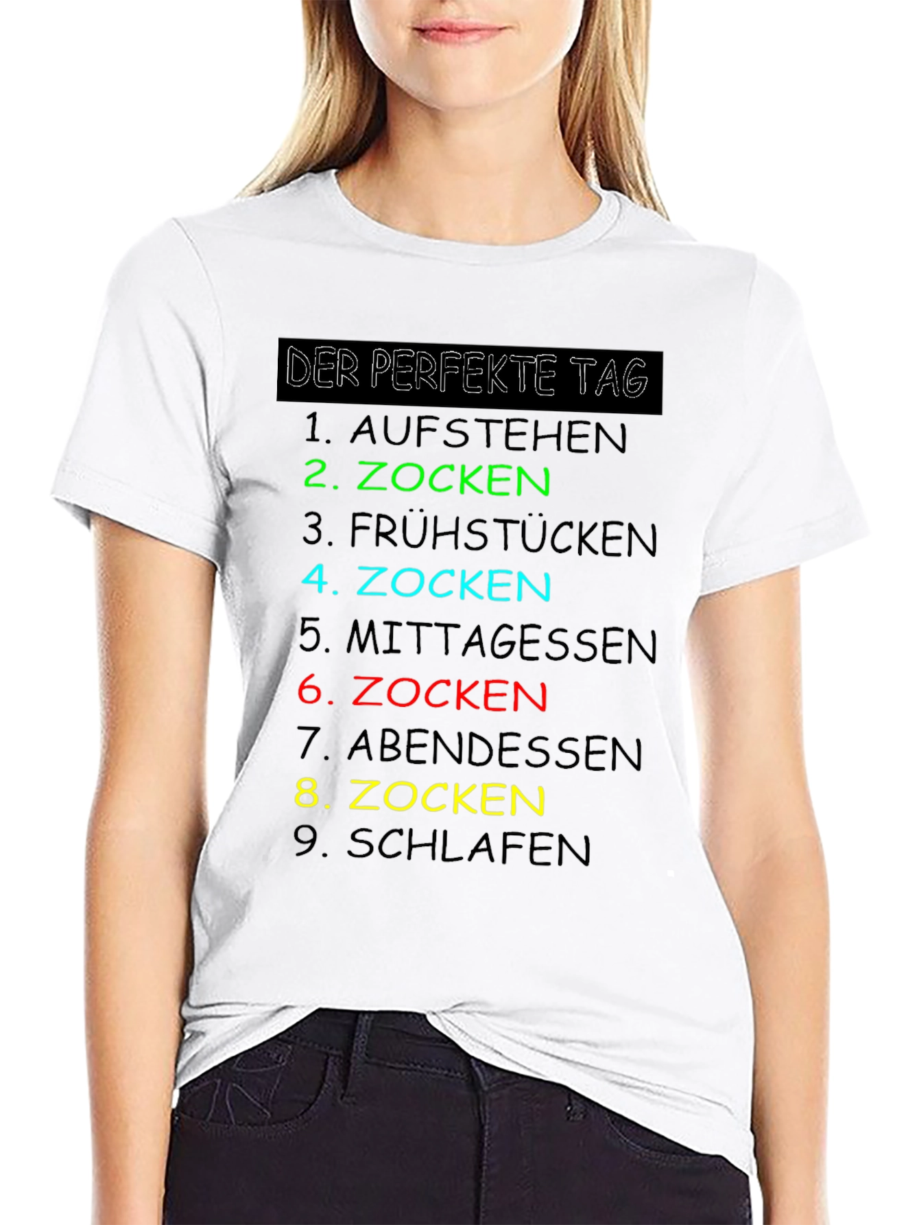 Gamers Perfect Day T-Shirt - Zocken Edition