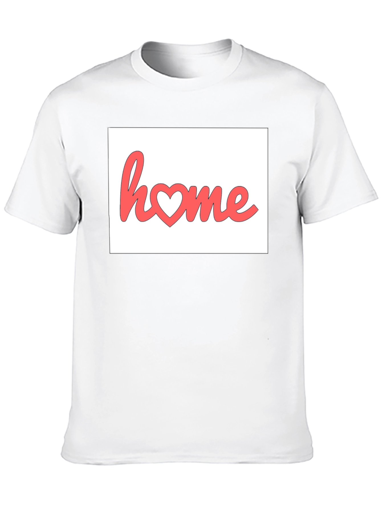 Home Heart Graphic Black T-Shirt