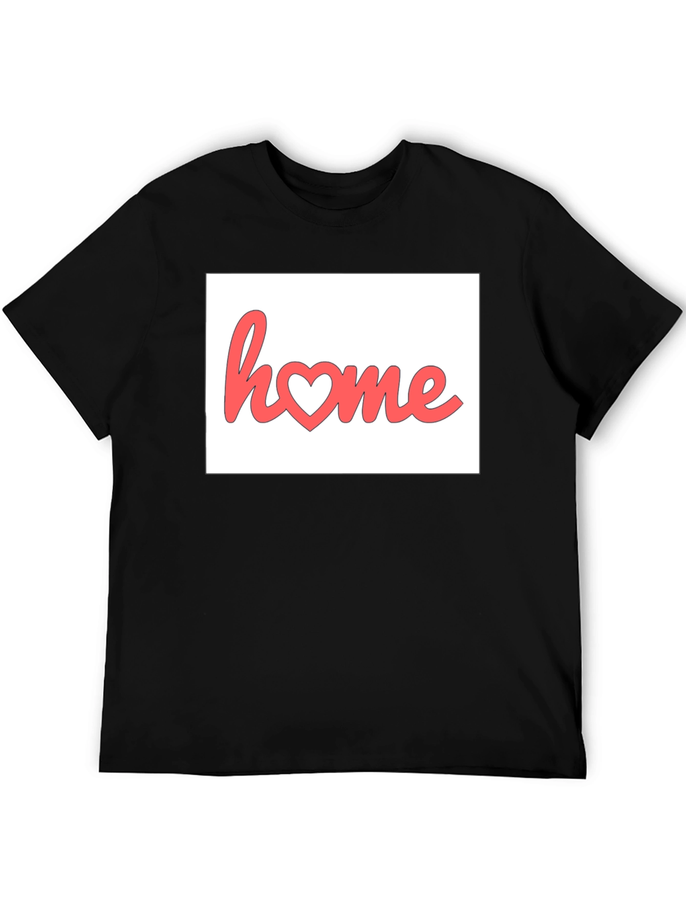 Home Heart Graphic Black T-Shirt