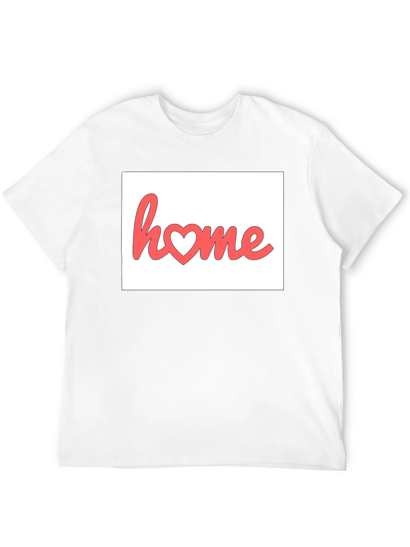 Home Heart Graphic Black T-Shirt