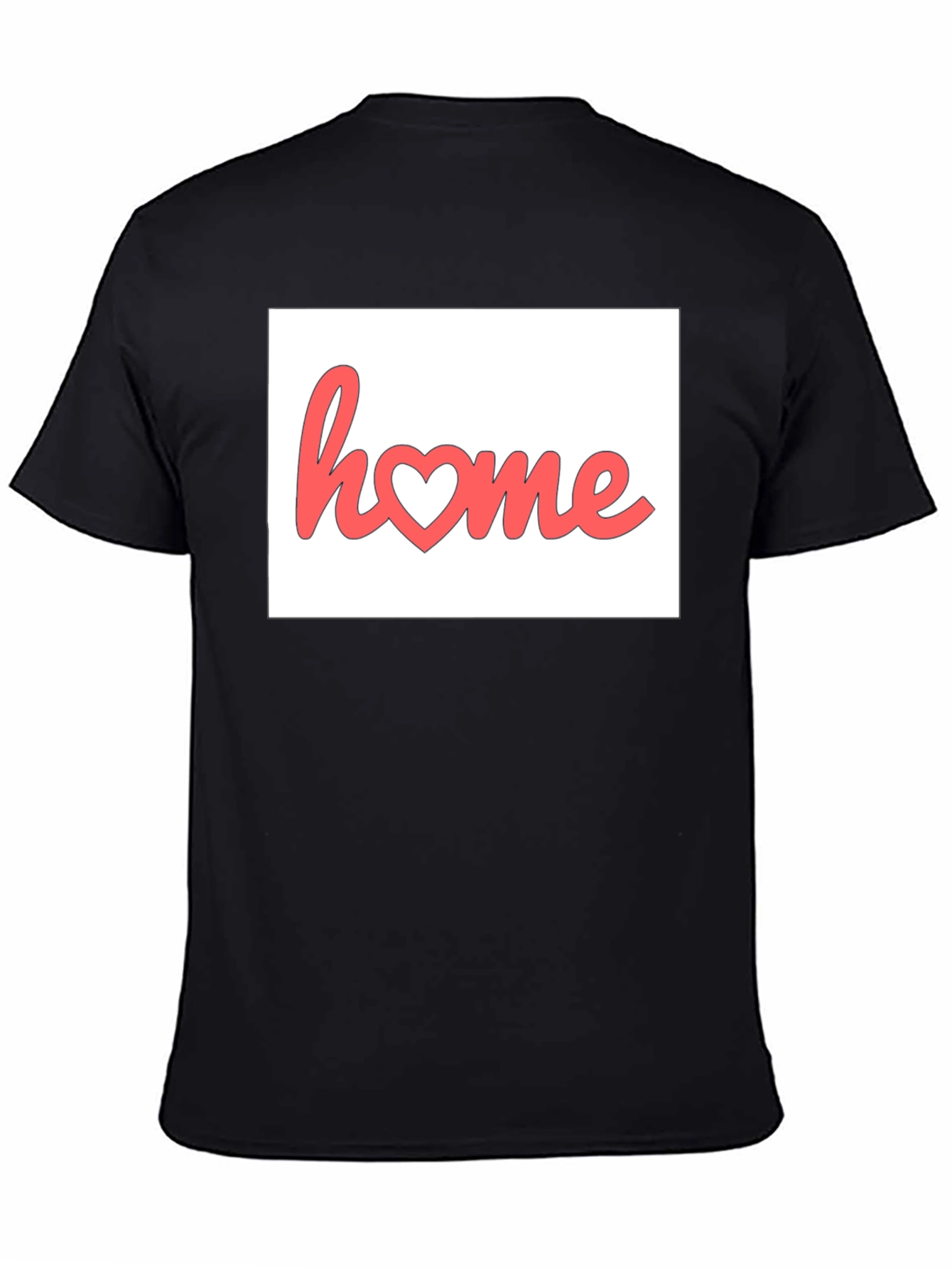 Home Heart Graphic Black T-Shirt