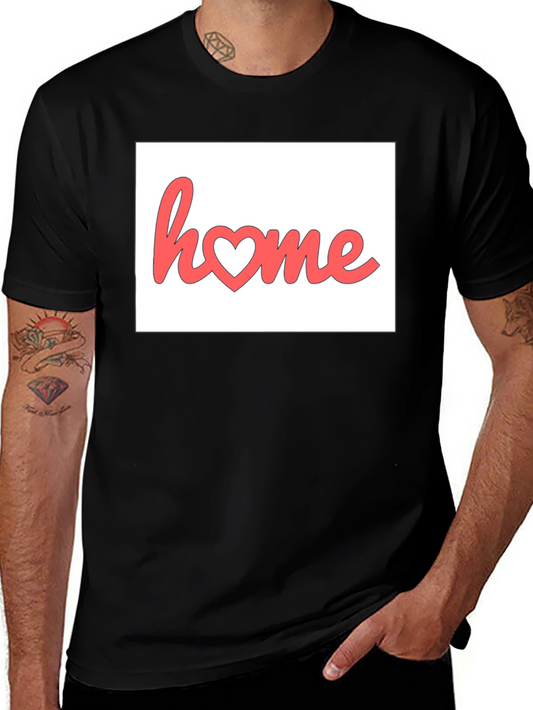 Home Heart Graphic Black T-Shirt