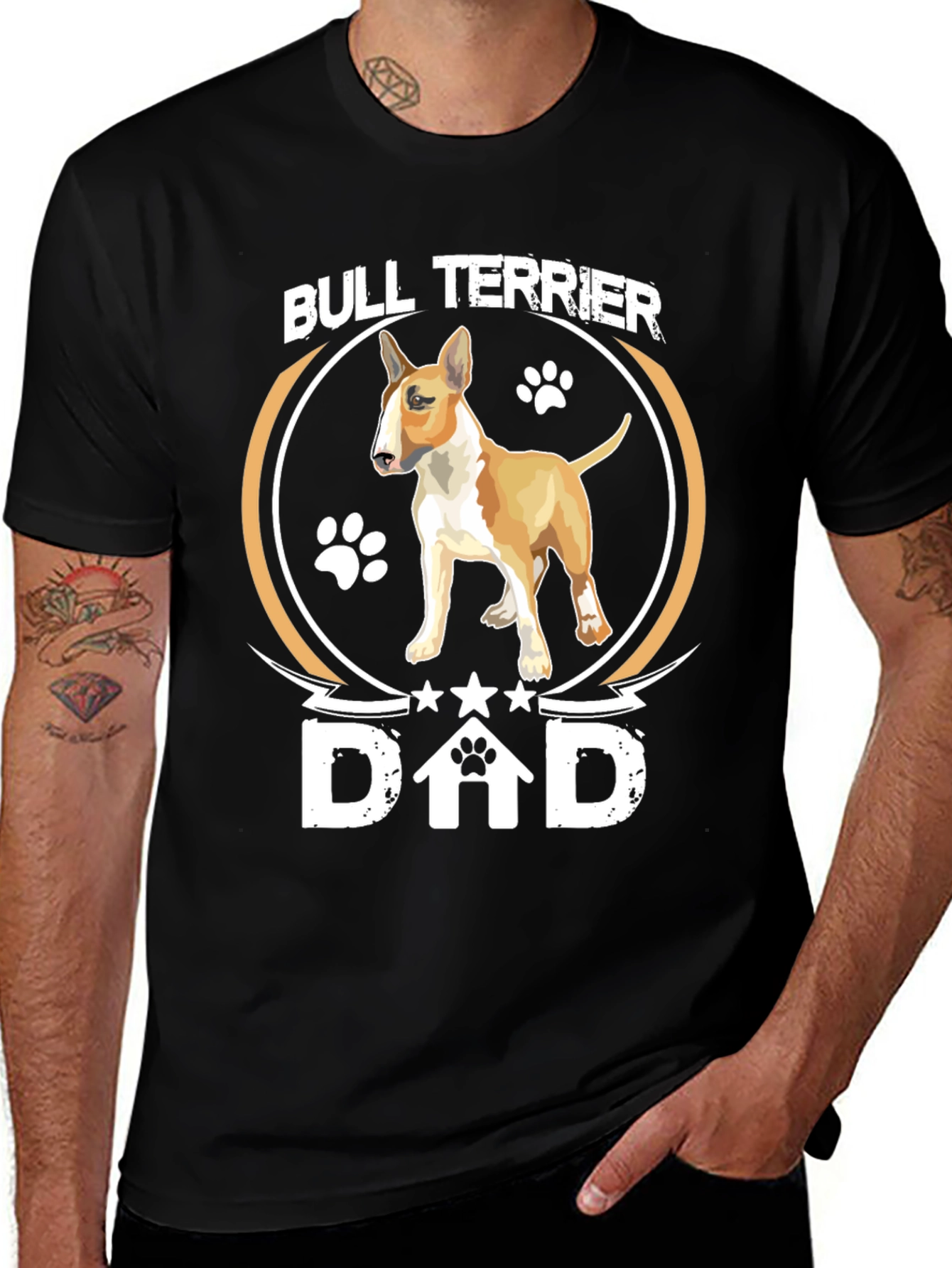 Bull Terrier Dad T-Shirt - Dog Lover Apparel